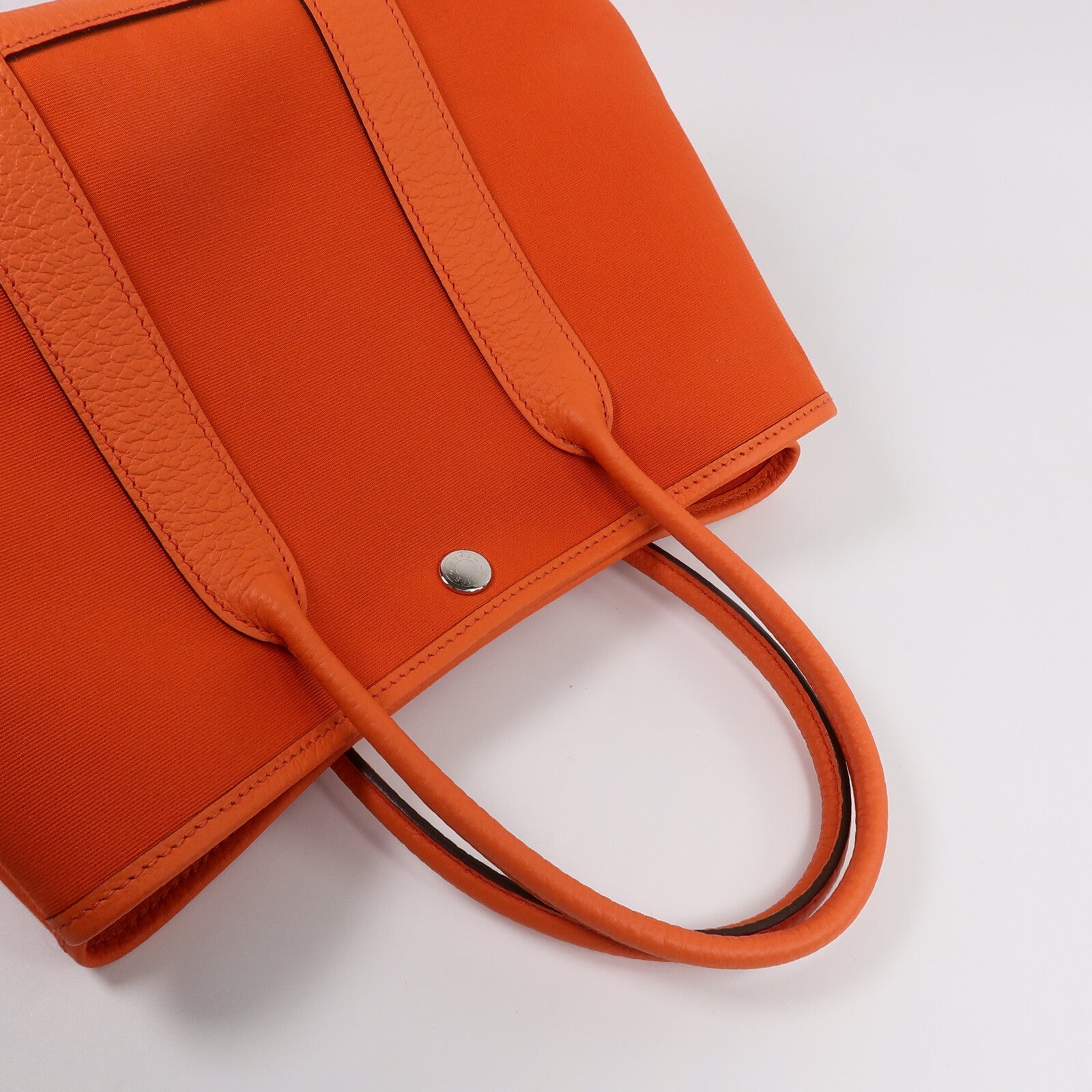HERMES 帆布/Negonda皮革Garden Party TPM手挽袋