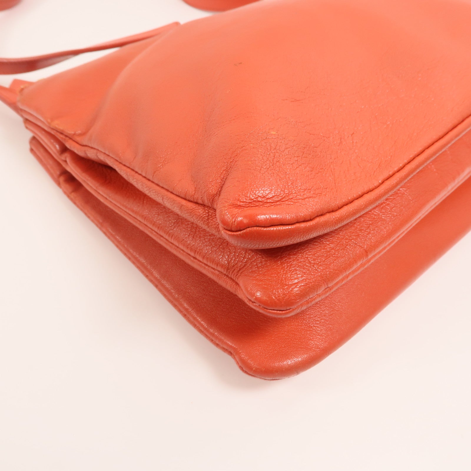 CELINE 羊皮皮革Trio Large金扣肩背袋