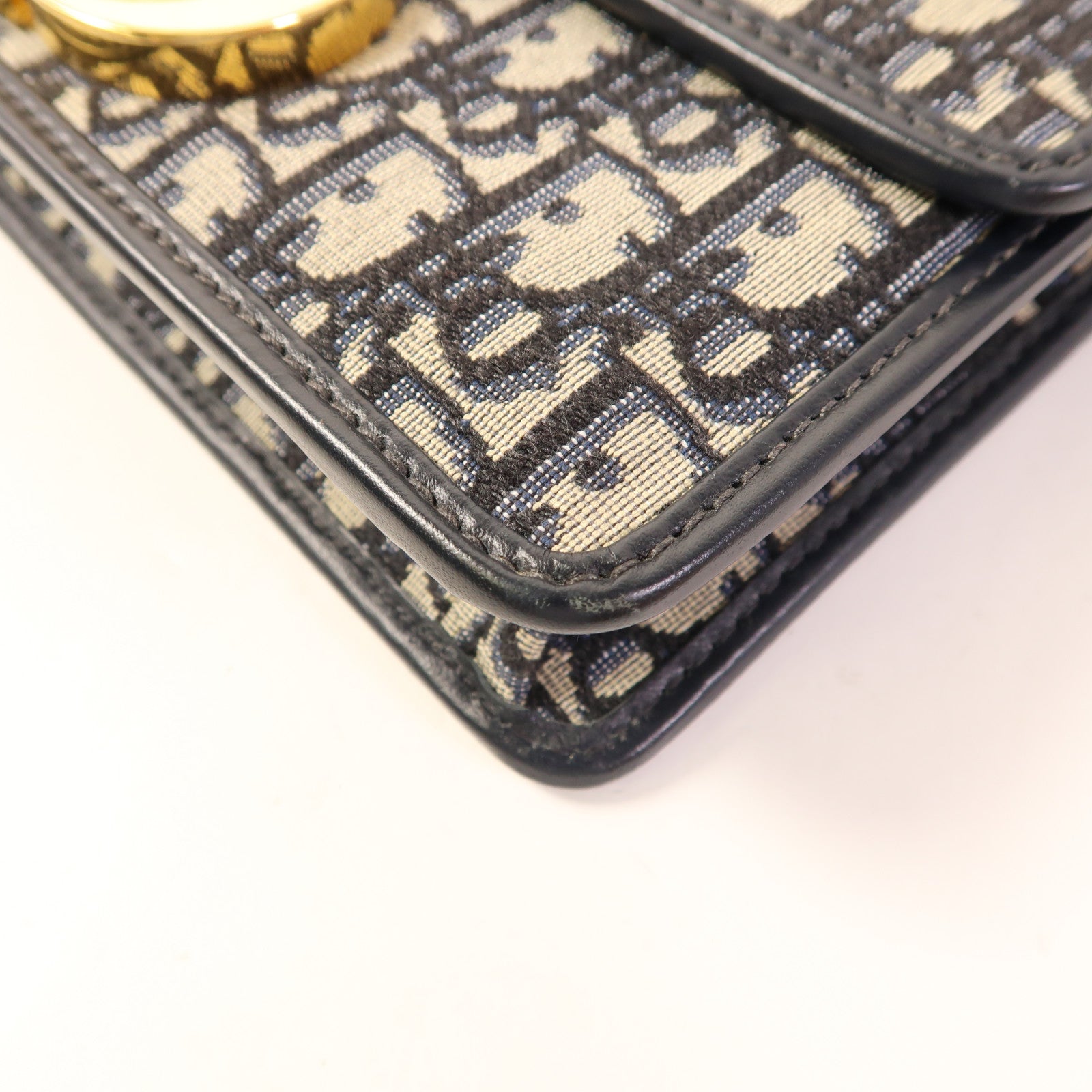 Dior 帆布Montaigne 30金扣肩背袋