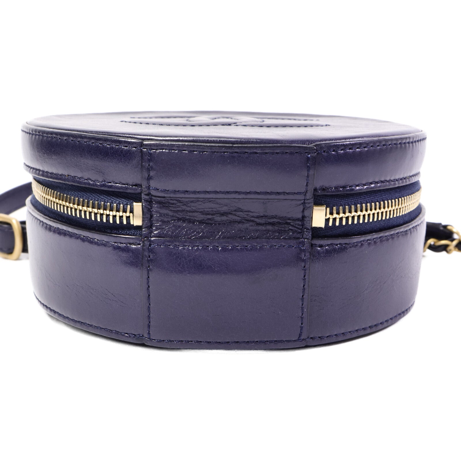 CHANEL 牛皮皮革Round Clutch With Chain肩背袋