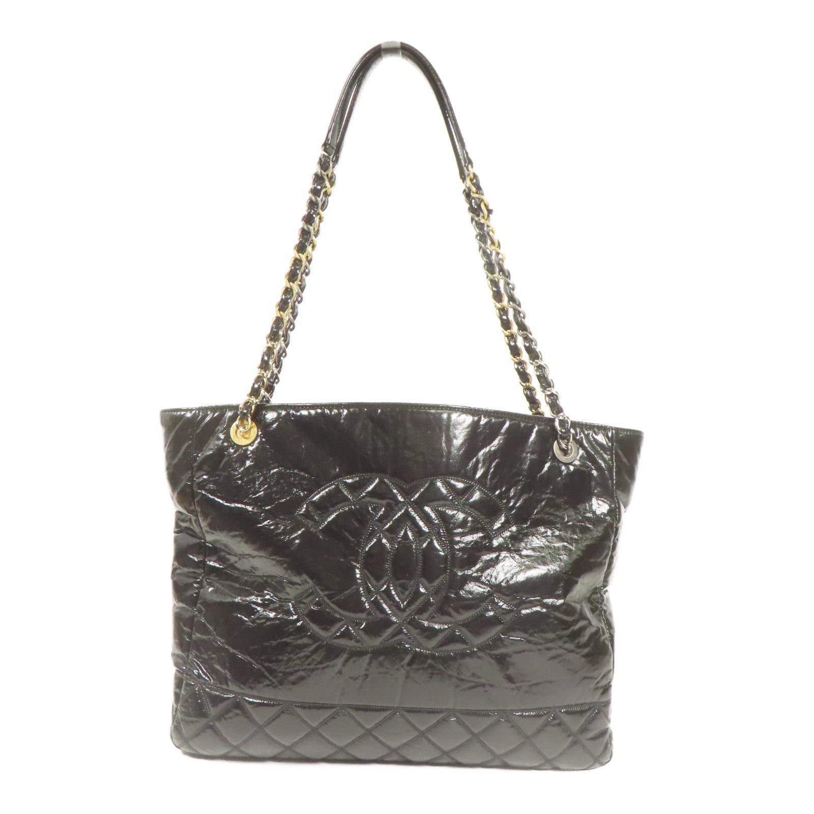 CHANEL 皮革Shoulder Bag鏈帶肩背袋