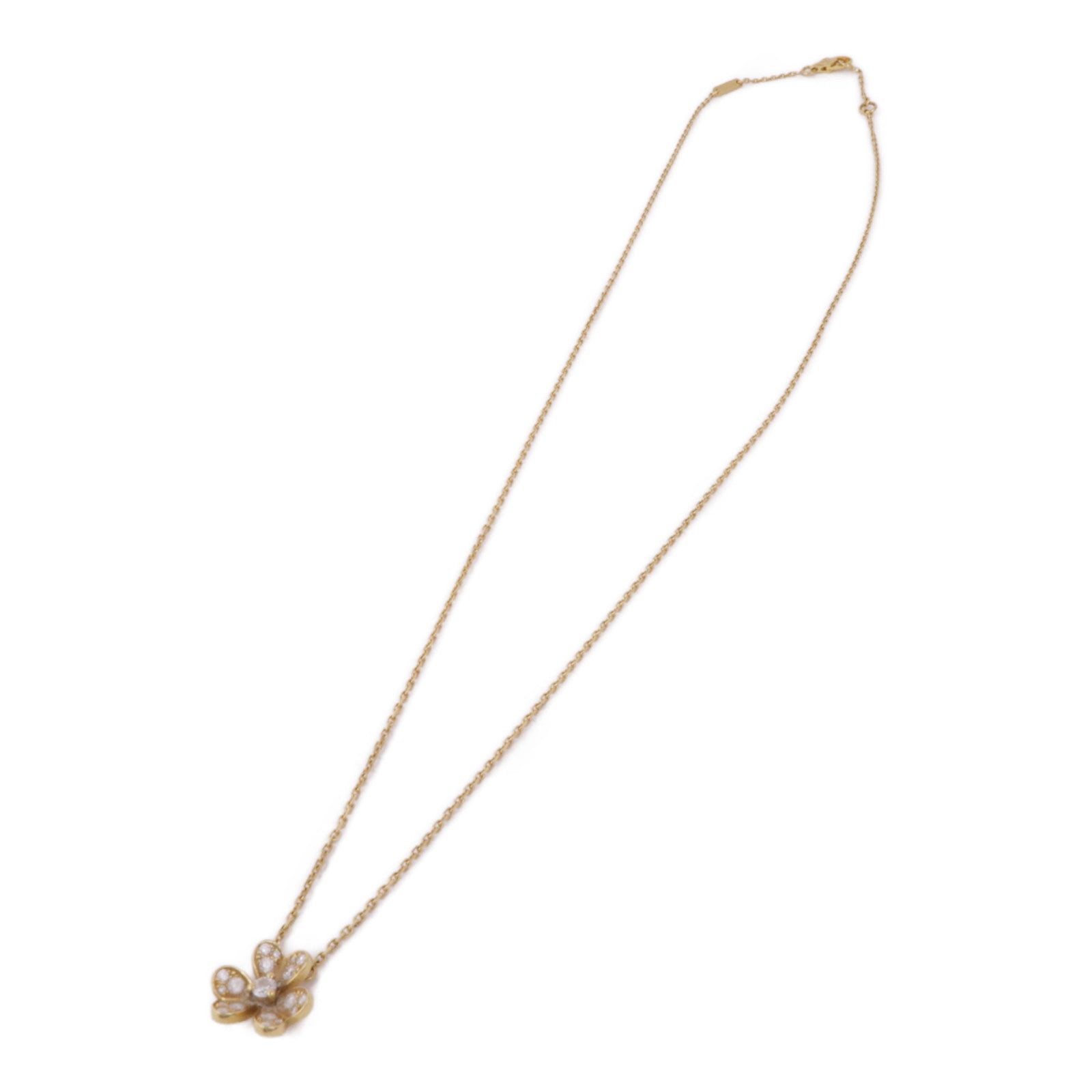 Van Cleef & Arpels 18K黃金Frivole Pendant鑽石項鍊