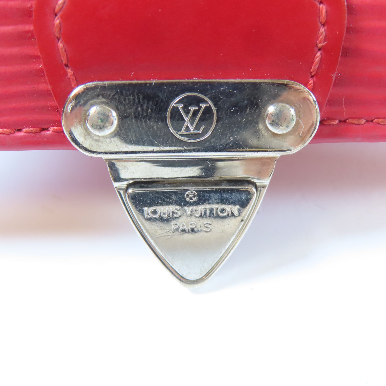 LOUIS VUITTON 【激減優惠】皮革Wallet銀扣錢包紅色
