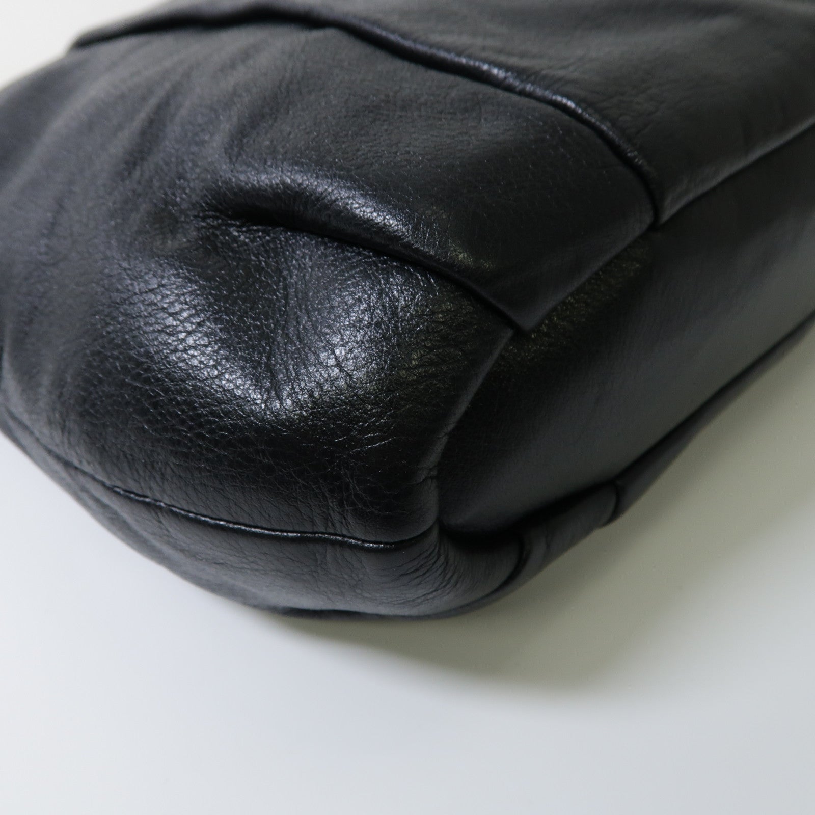 COACH 皮革2 Way Shoulder Bag金扣手挽肩背兩用袋黑色