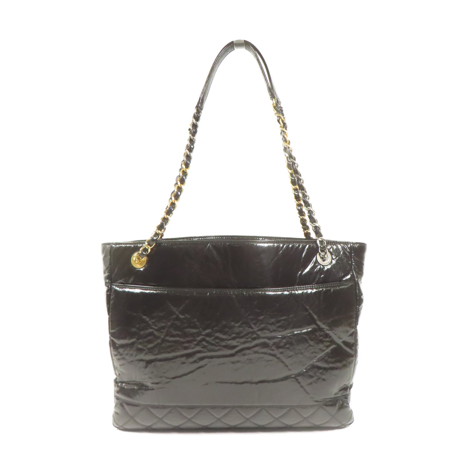 CHANEL 皮革Shoulder Bag鏈帶肩背袋
