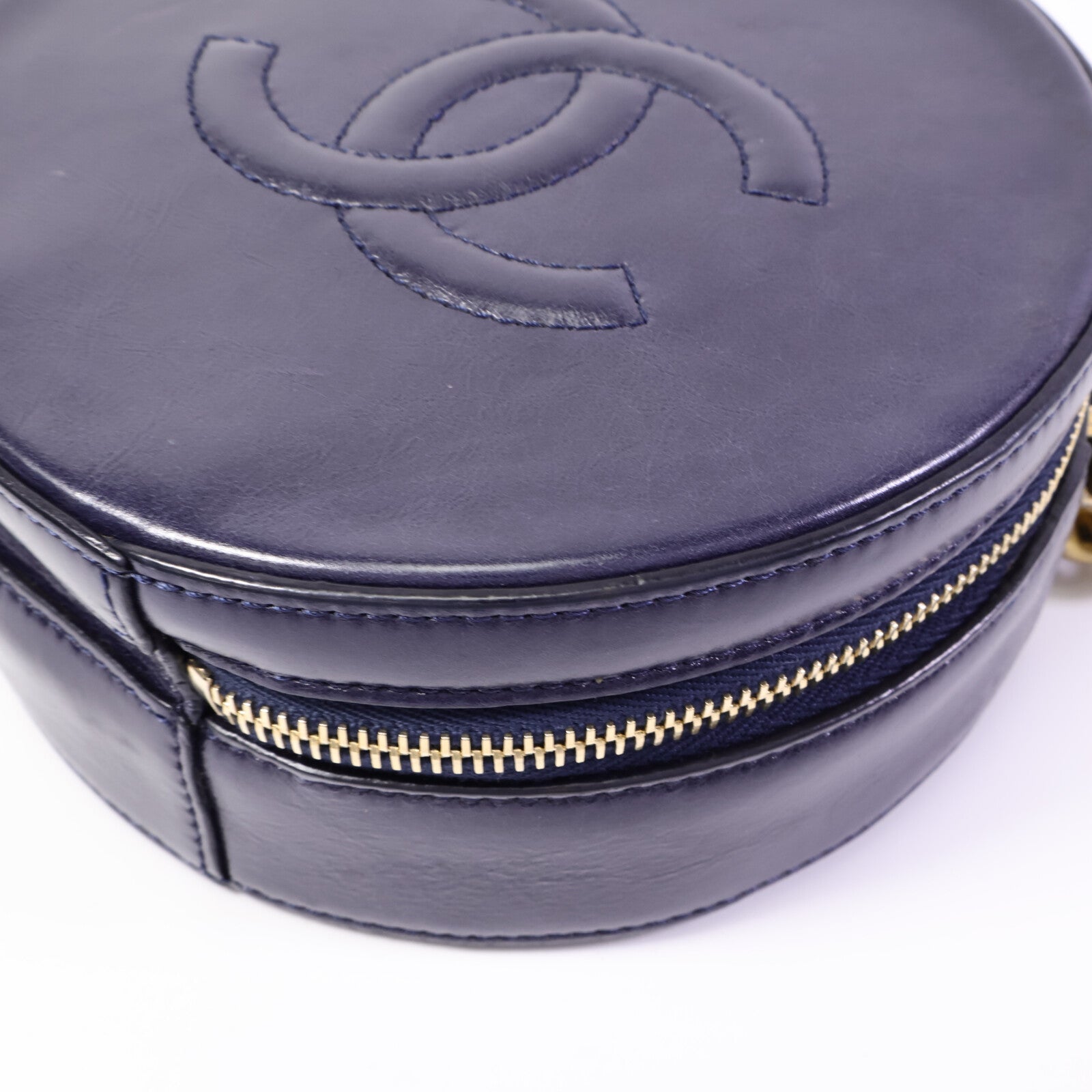CHANEL 牛皮皮革Round Clutch With Chain肩背袋