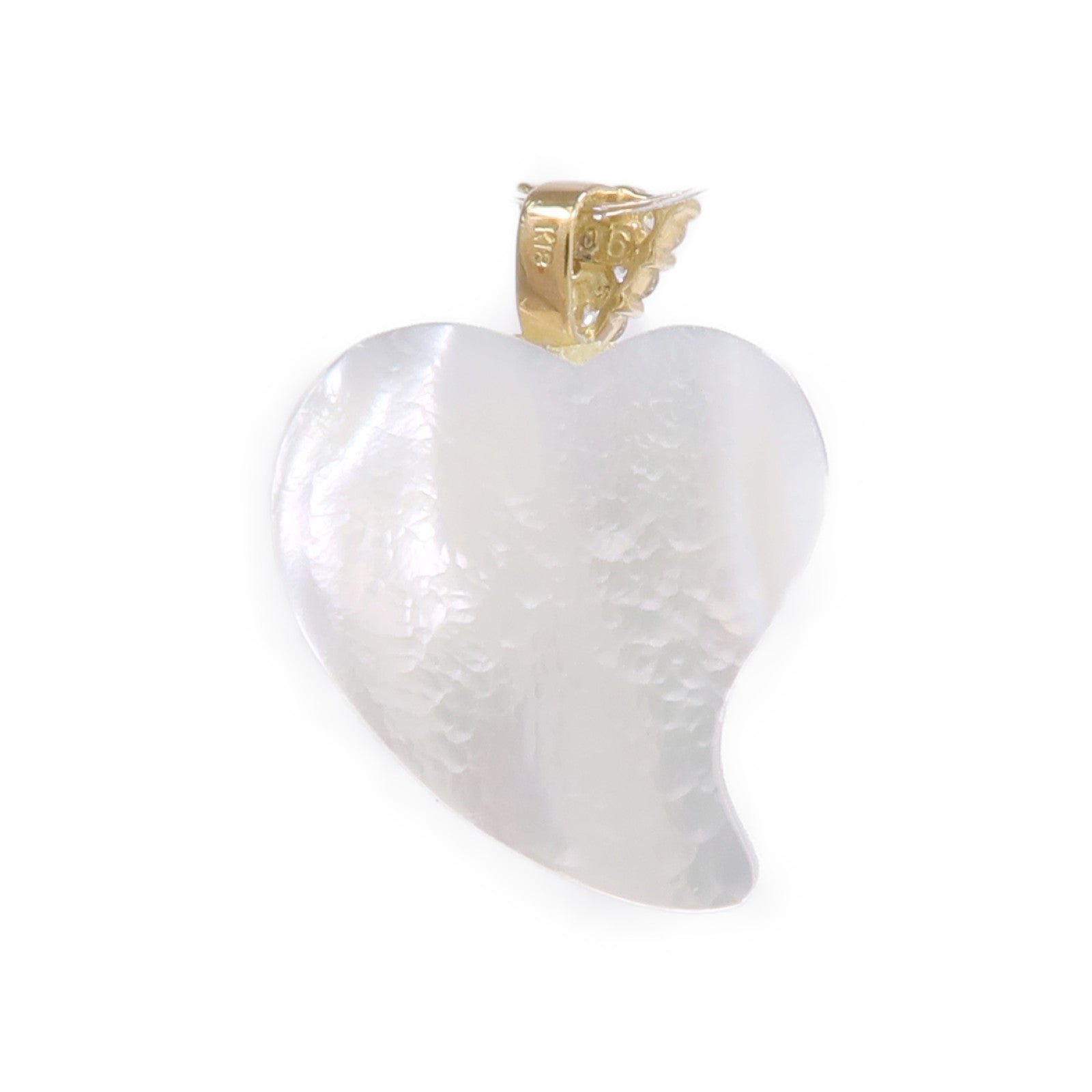 JEWELRY 18K黃金Pendant Top珍珠母貝/鑽石吊墜