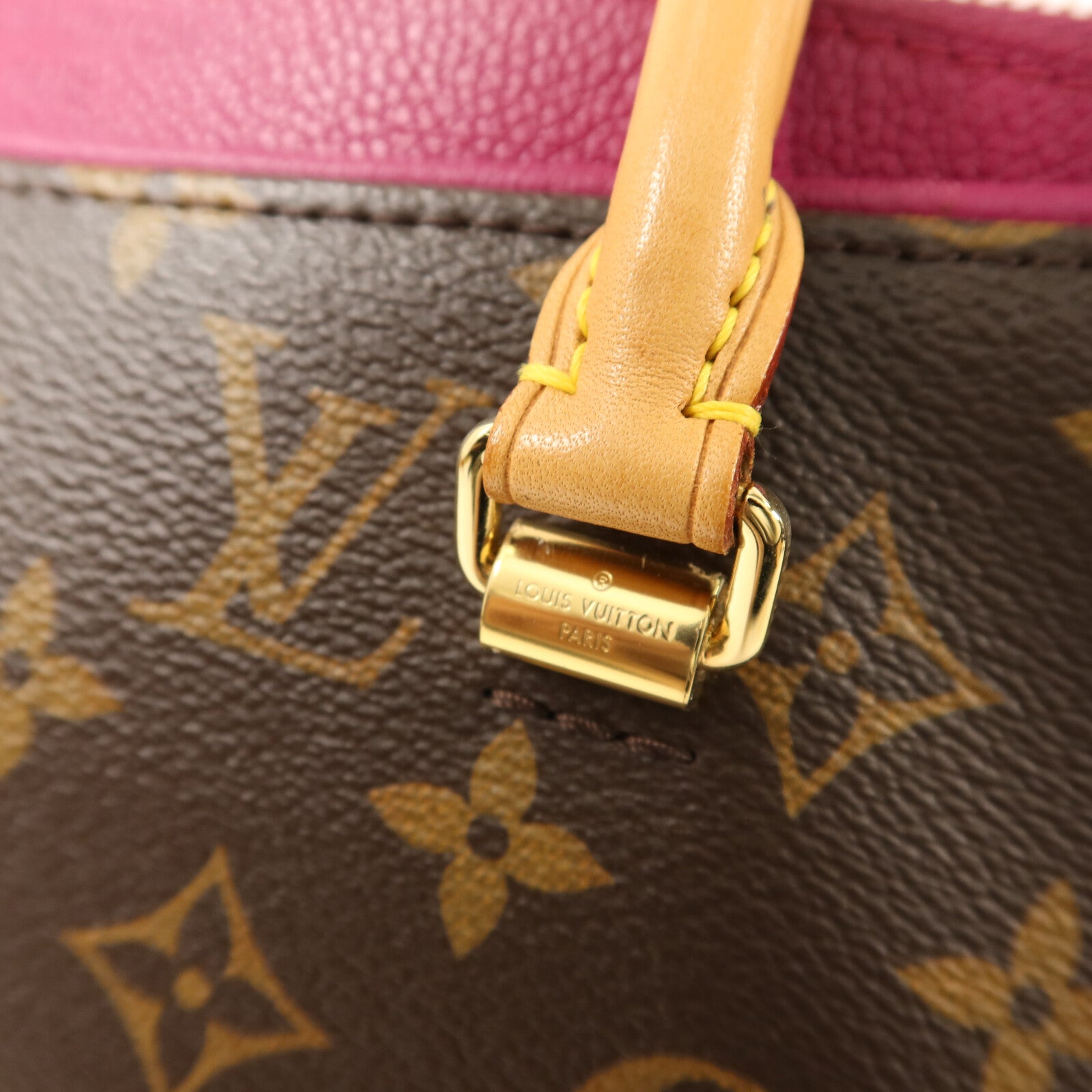 LOUIS VUITTON Monogram Pallas金扣手挽肩背兩用袋