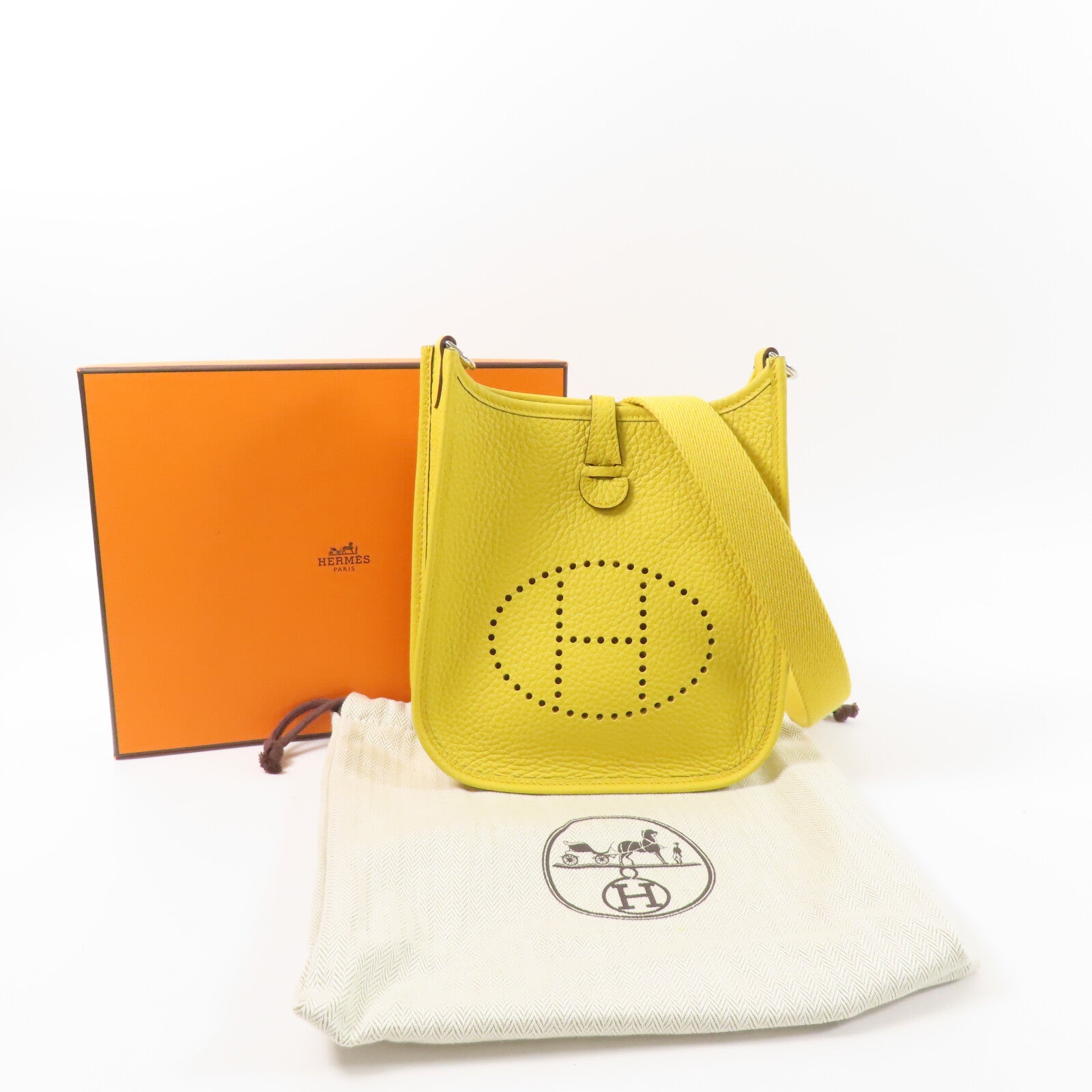 HERMES Clemence皮革Evelyne TPM肩背袋Sub