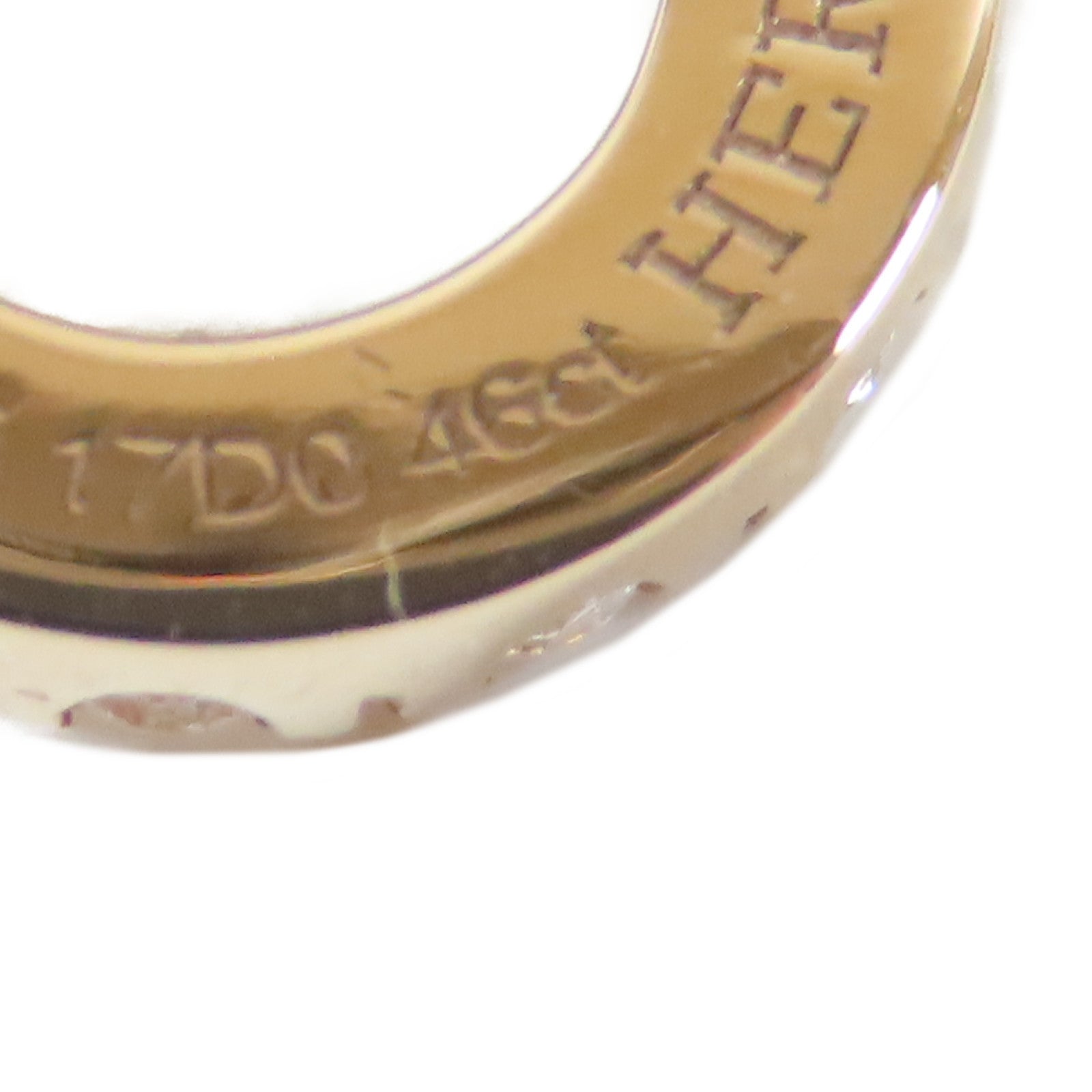 HERMES 18K玫瑰金Finesse Necklace 0.46ct鑽石項鍊#40cm