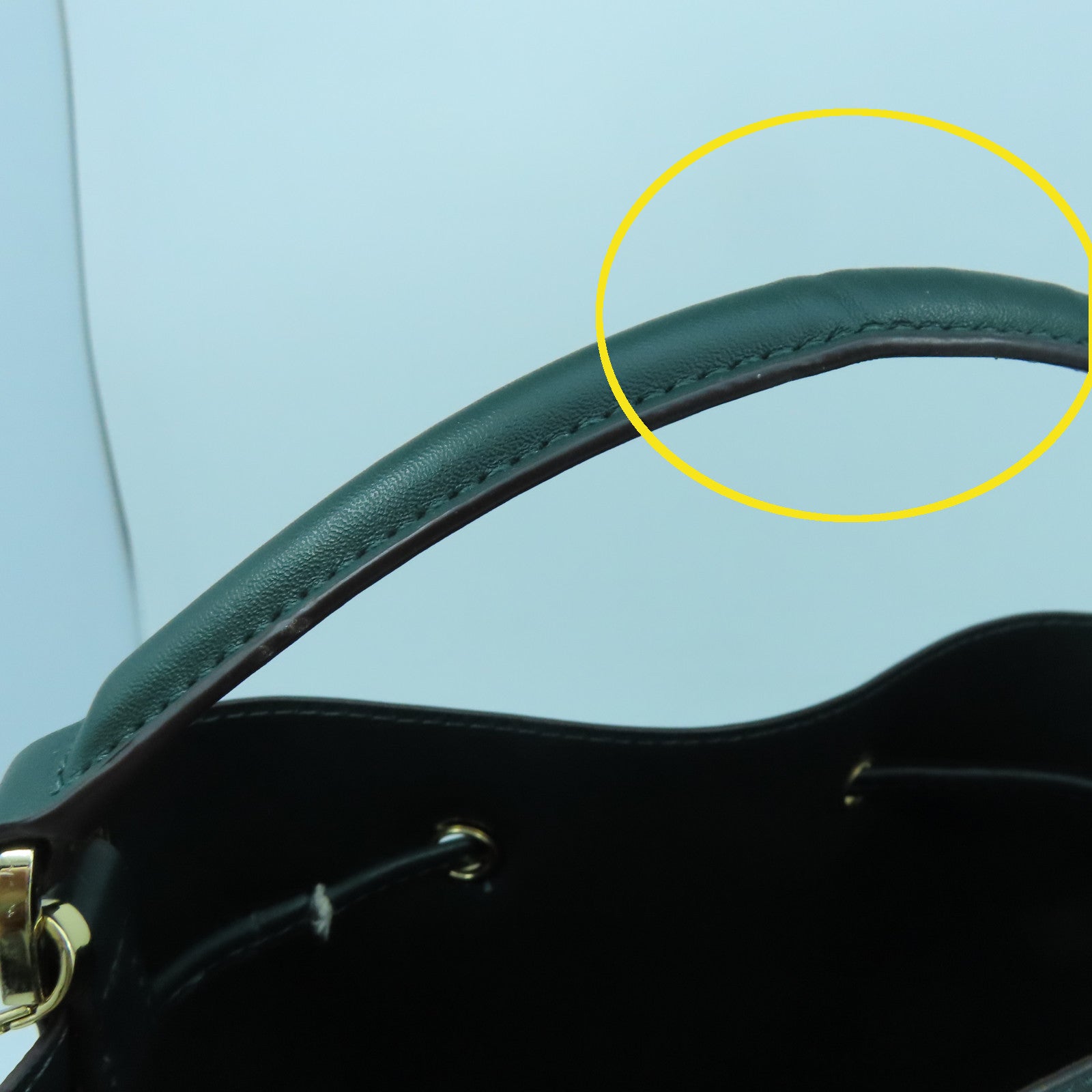Michael Kors 牛皮皮革2 Way Shoulder金扣手挽肩背两用袋绿色