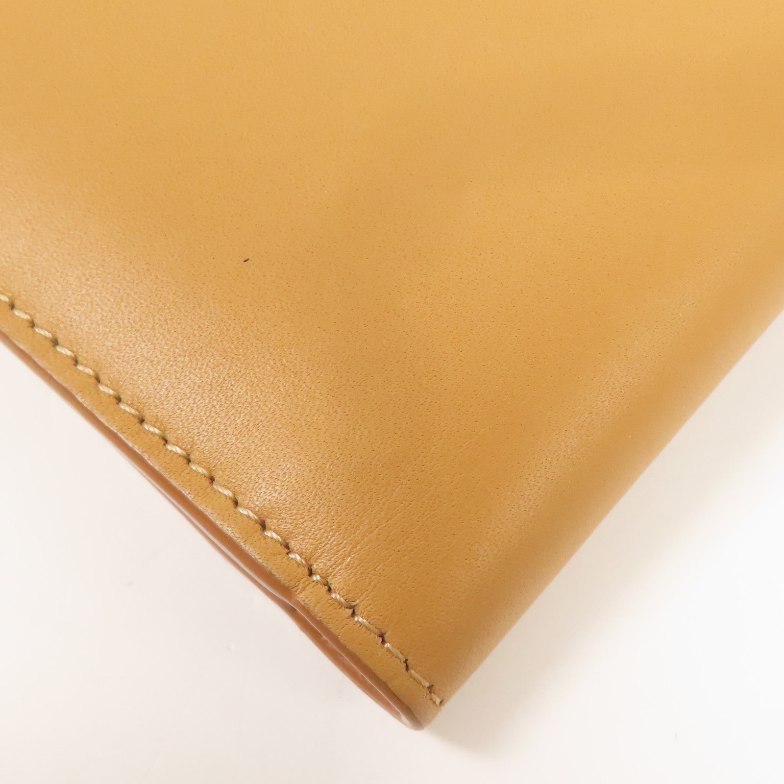 LOEWE Wallet Calfskin Leather Brown