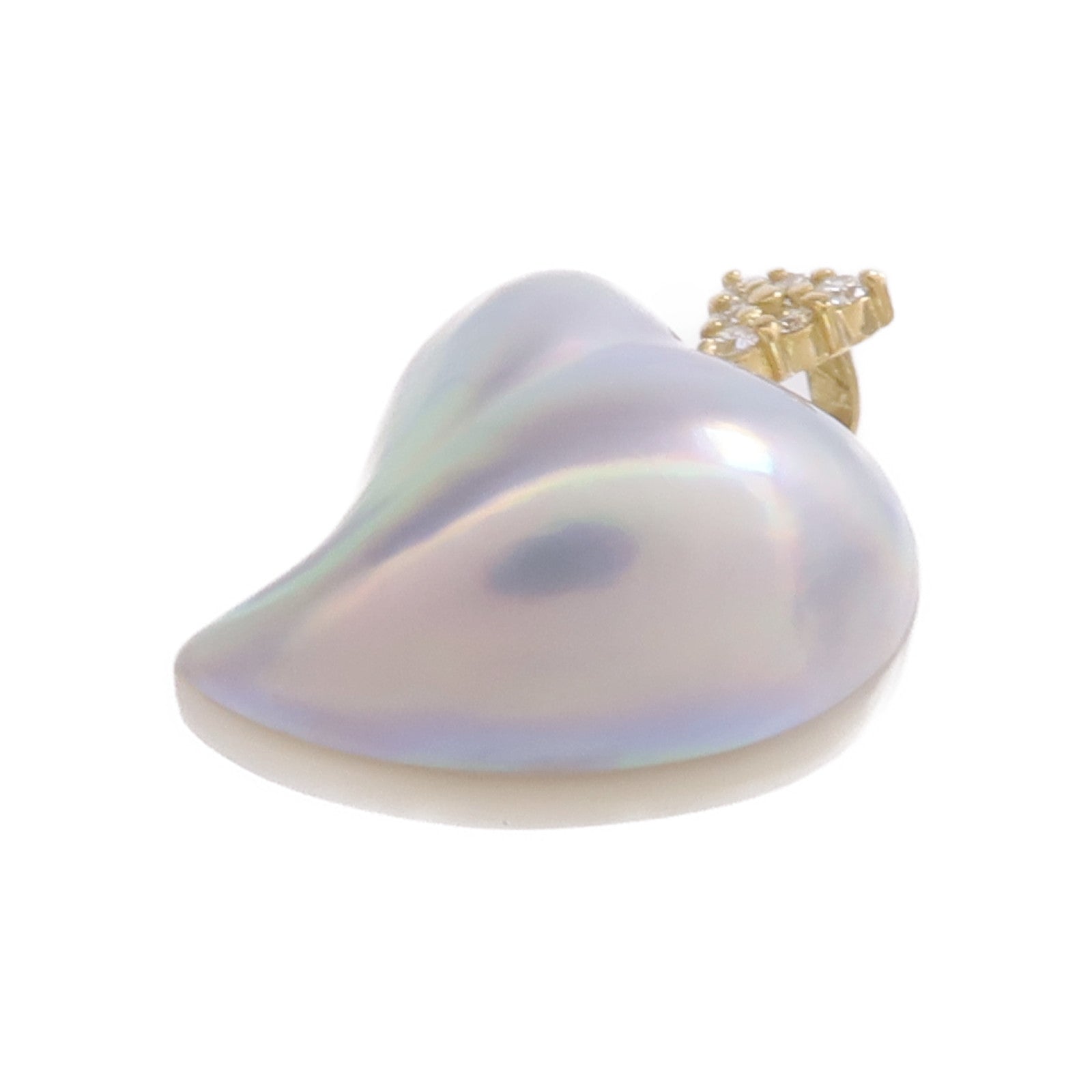 JEWELRY 18K黃金Pendant Top珍珠母貝/鑽石吊墜
