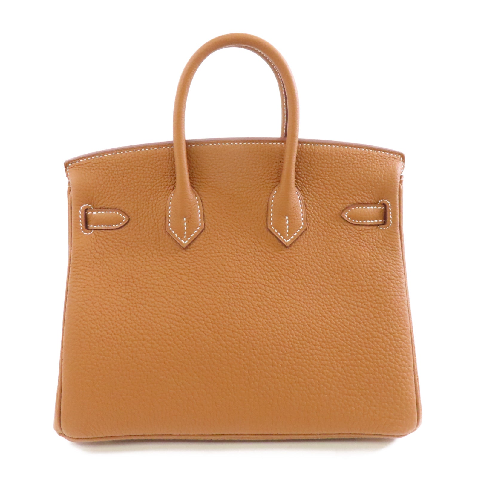HERMES 【激減優惠】Togo皮革Birkin25金扣手挽袋Gold/棕色