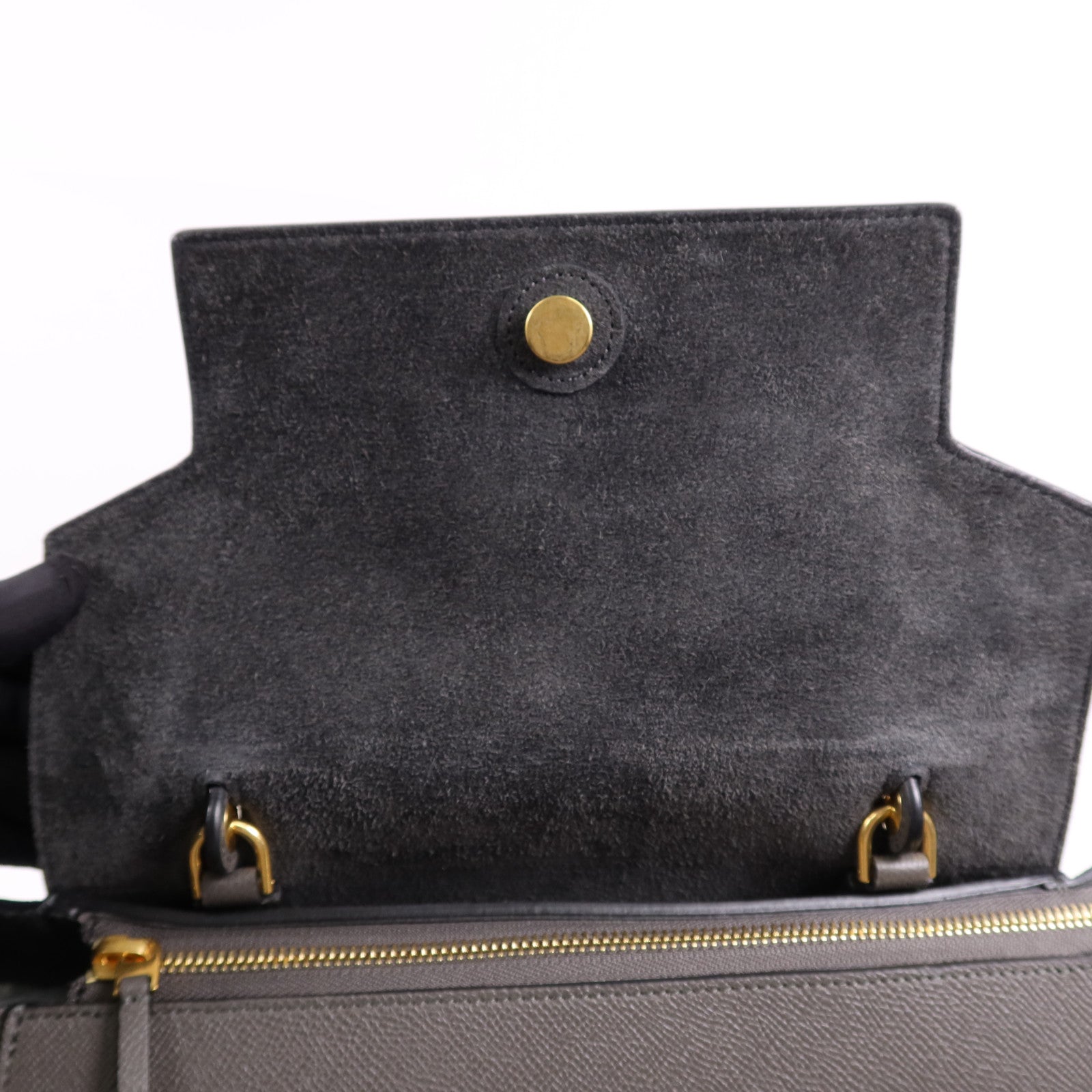 CELINE 牛皮皮革Mini Belt Bag金扣手挽肩背兩用袋