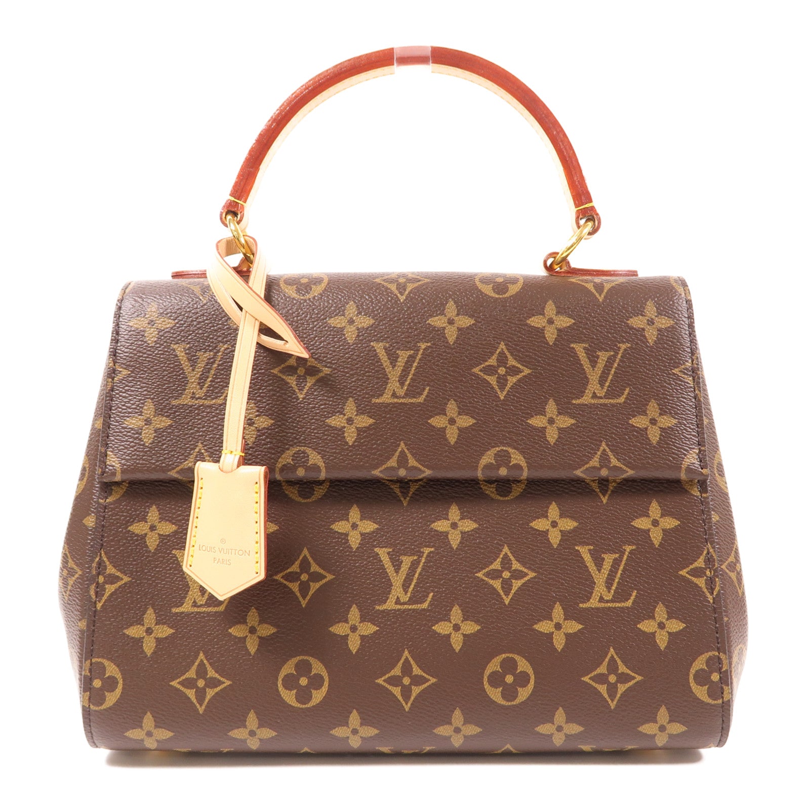 LOUIS VUITTON Monogram Cluny BB金扣手挽肩背兩用袋