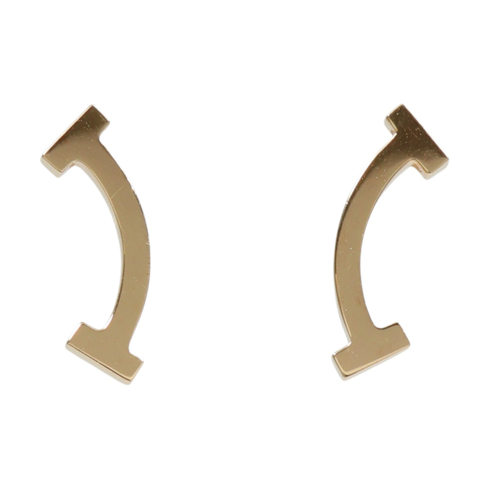 TIFFANY＆CO 18K黃金T Smile Mini Earrings耳環