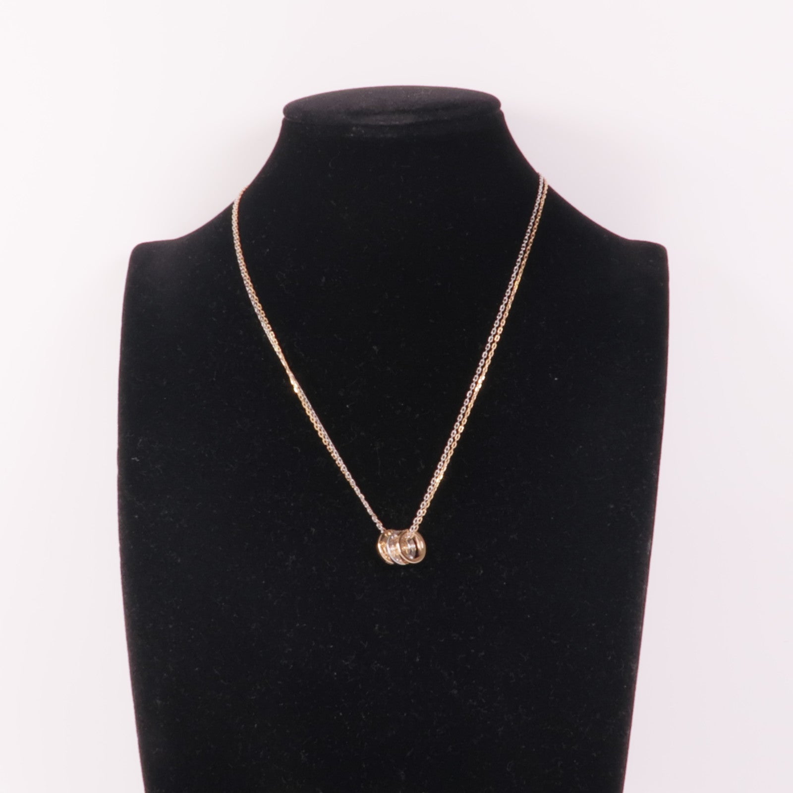 CARTIER Love Necklace 6 Diamonds B7219700 18K White Pink Gold Diamond