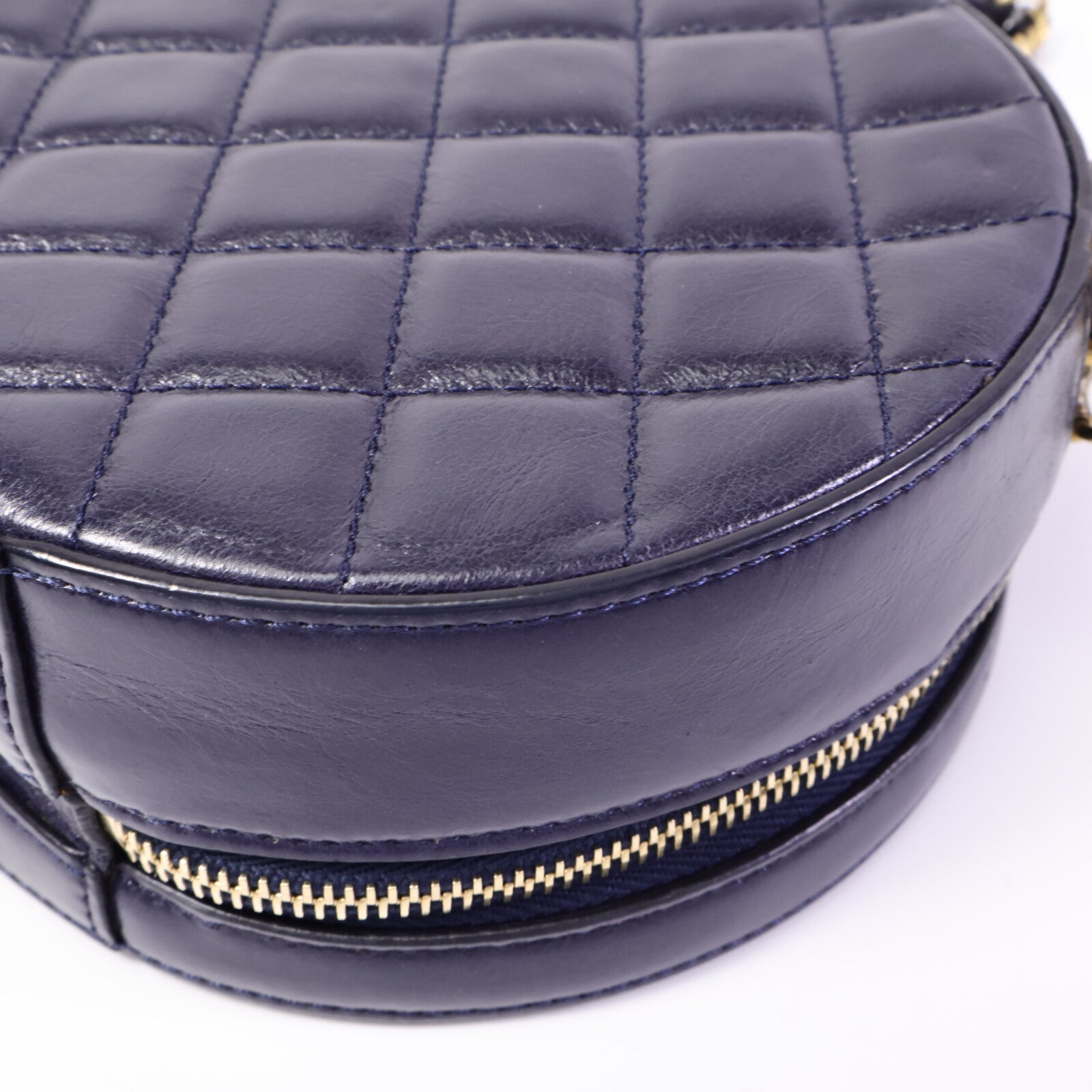 CHANEL 牛皮皮革Round Clutch With Chain肩背袋