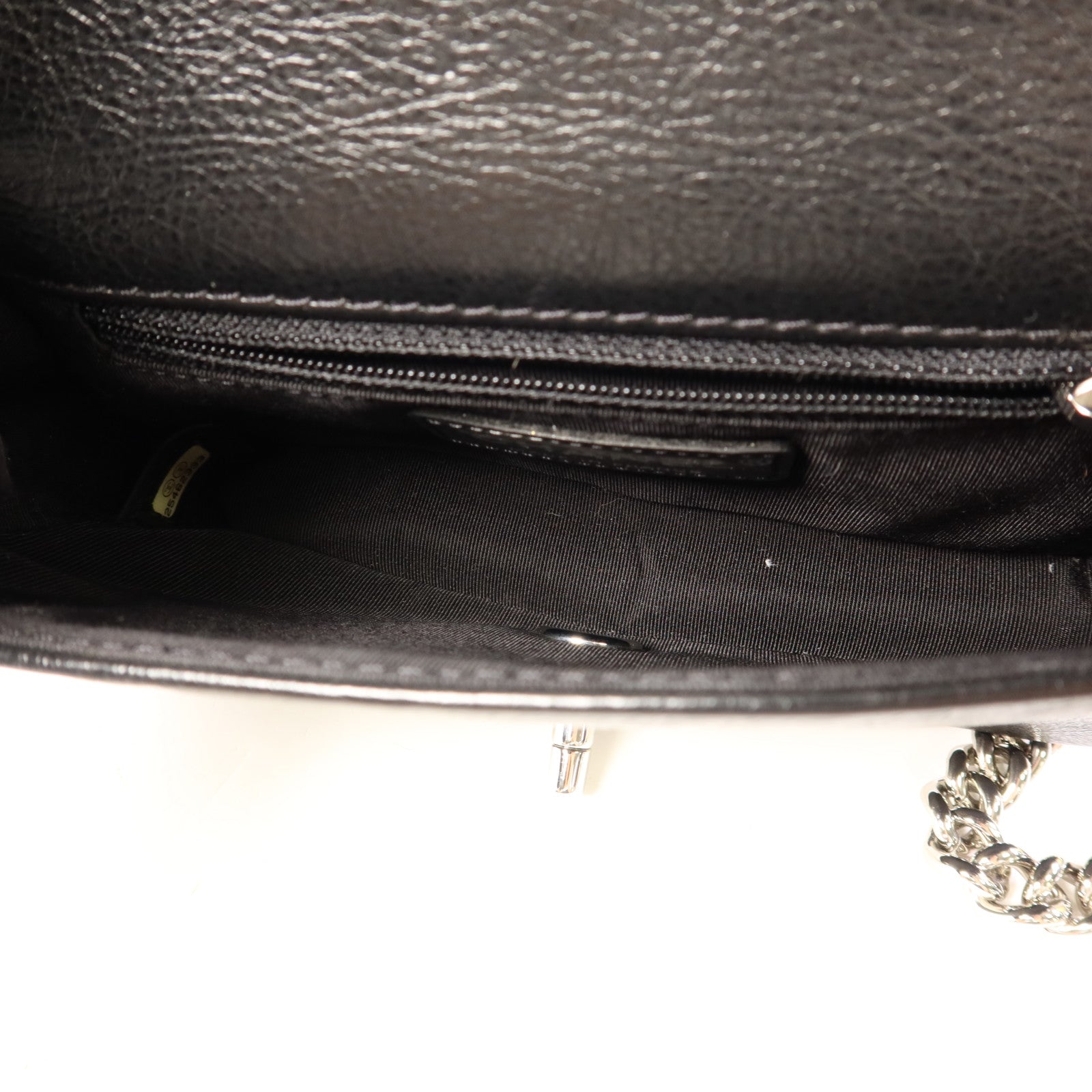 CHANEL 牛皮皮革Chain Shoulder銀扣鏈帶肩背袋