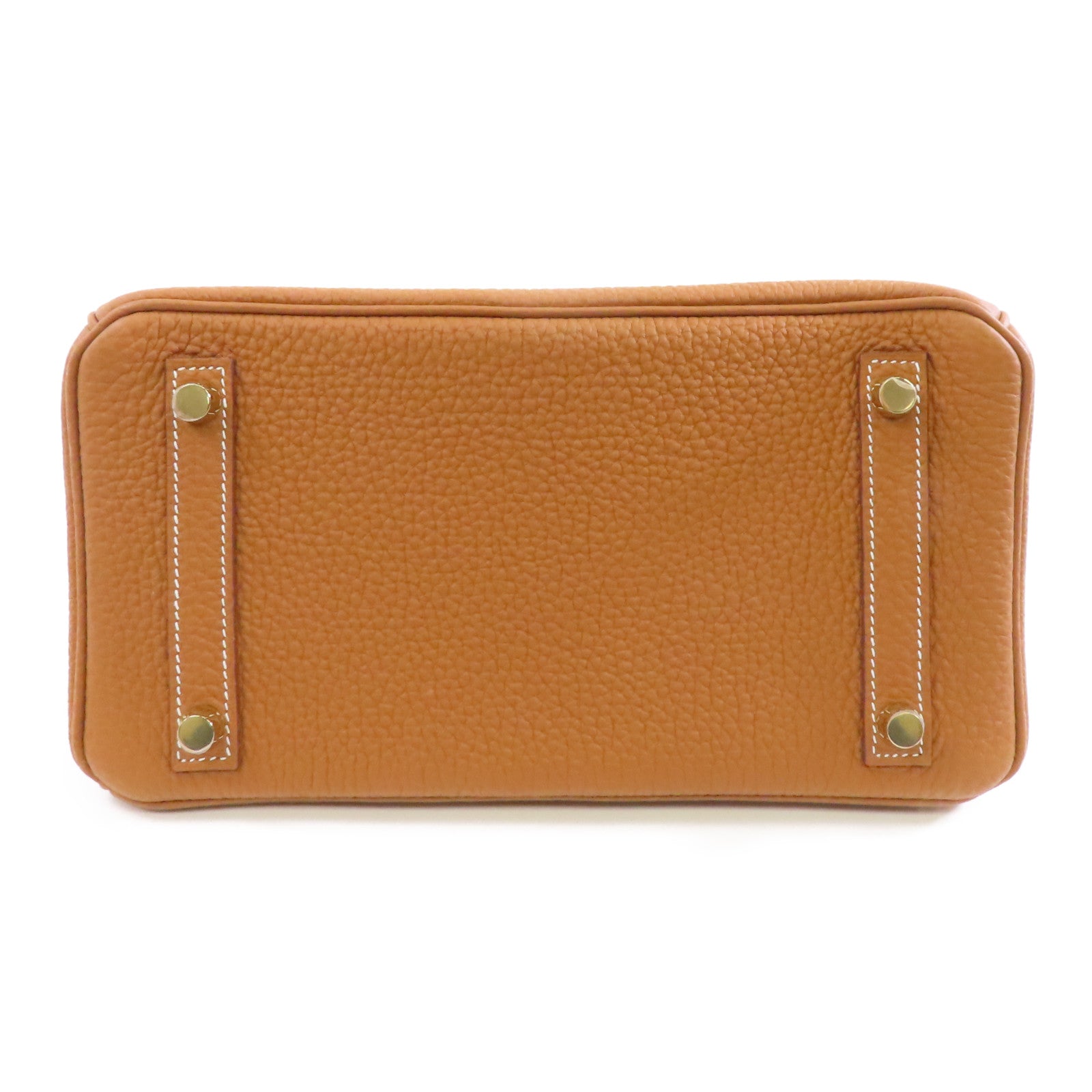 HERMES 【激減優惠】Togo皮革Birkin25金扣手挽袋Gold/棕色