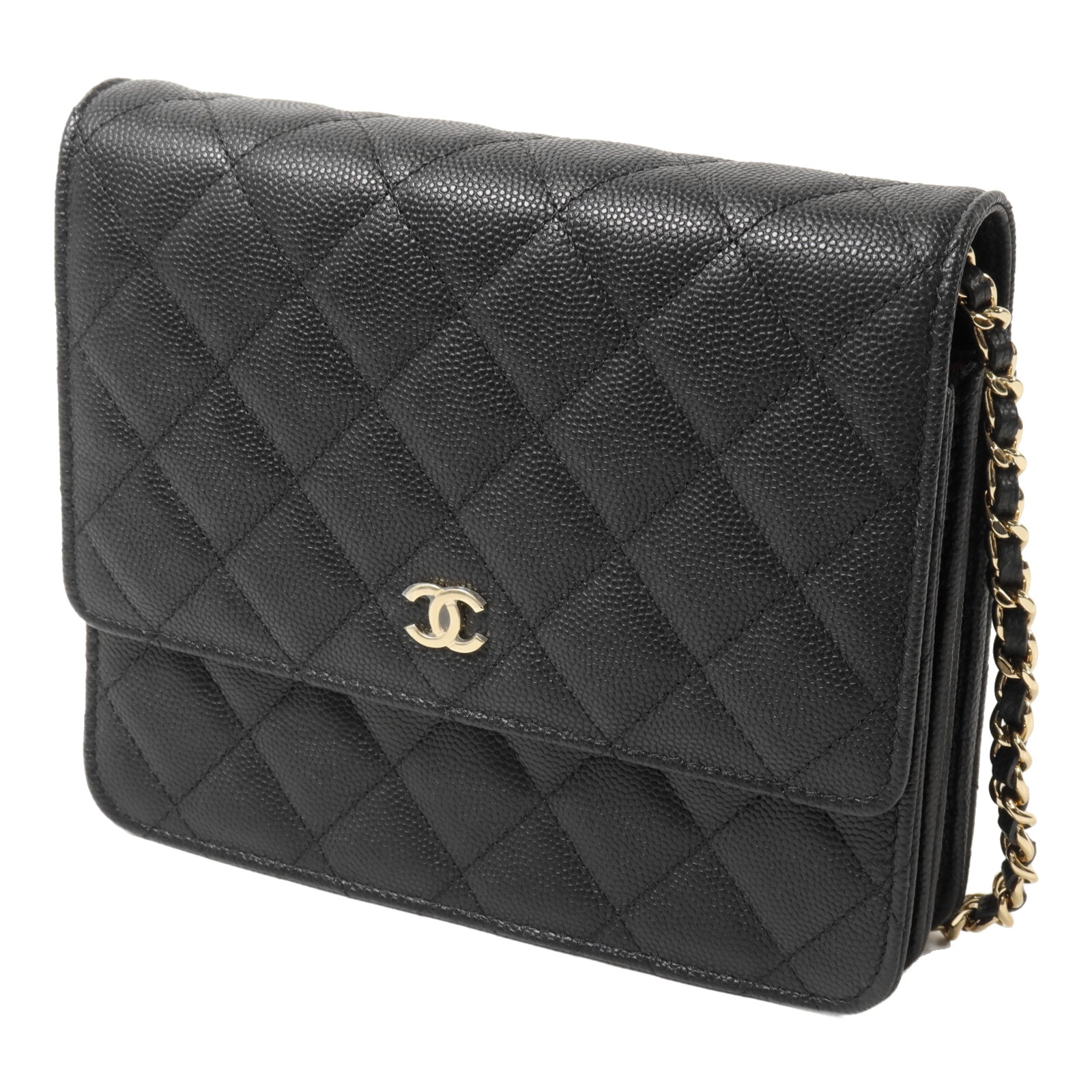 CHANEL 牛皮皮革Wallet On Chain鏈帶肩背袋