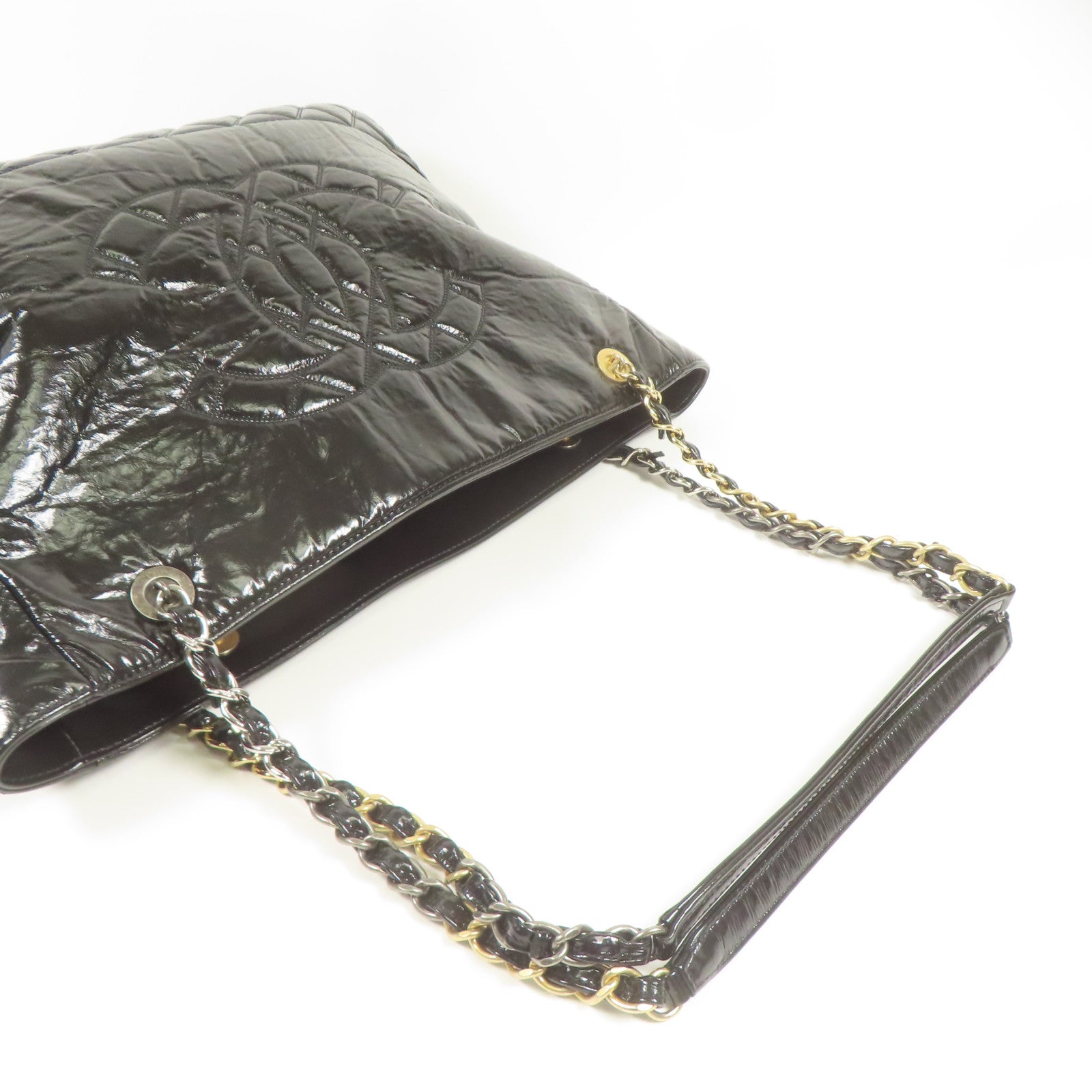 CHANEL 皮革Shoulder Bag鏈帶肩背袋