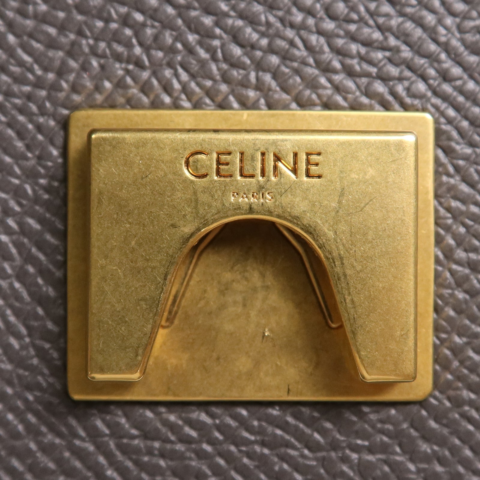 CELINE 牛皮皮革Mini Belt Bag金扣手挽肩背兩用袋