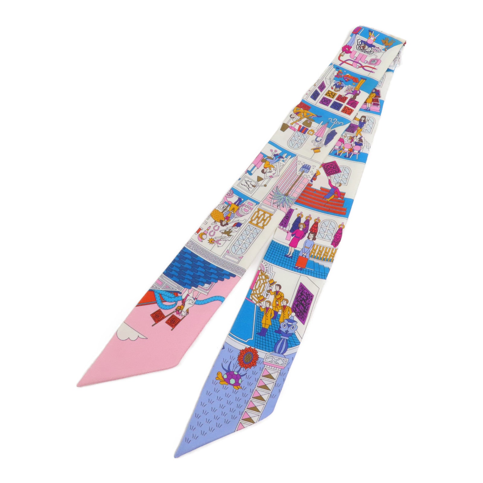 HERMES 絲質Twilly絲巾