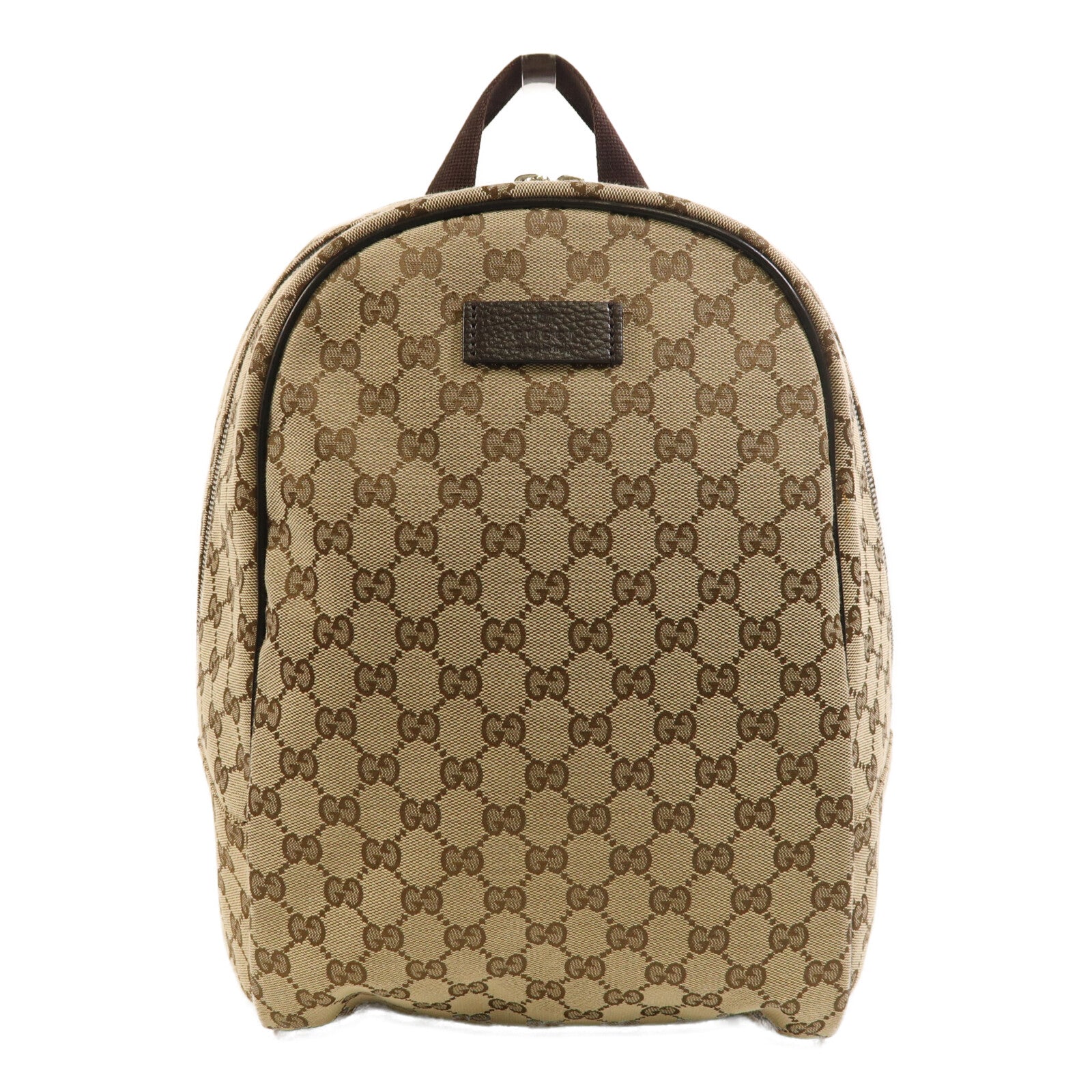 GUCCI 帆布Backpack銀扣背包