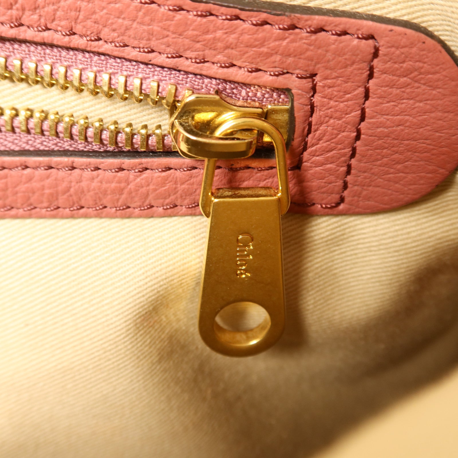 Chloe 牛皮皮革2 Way Shoulder Bag金扣手挽肩背兩用袋