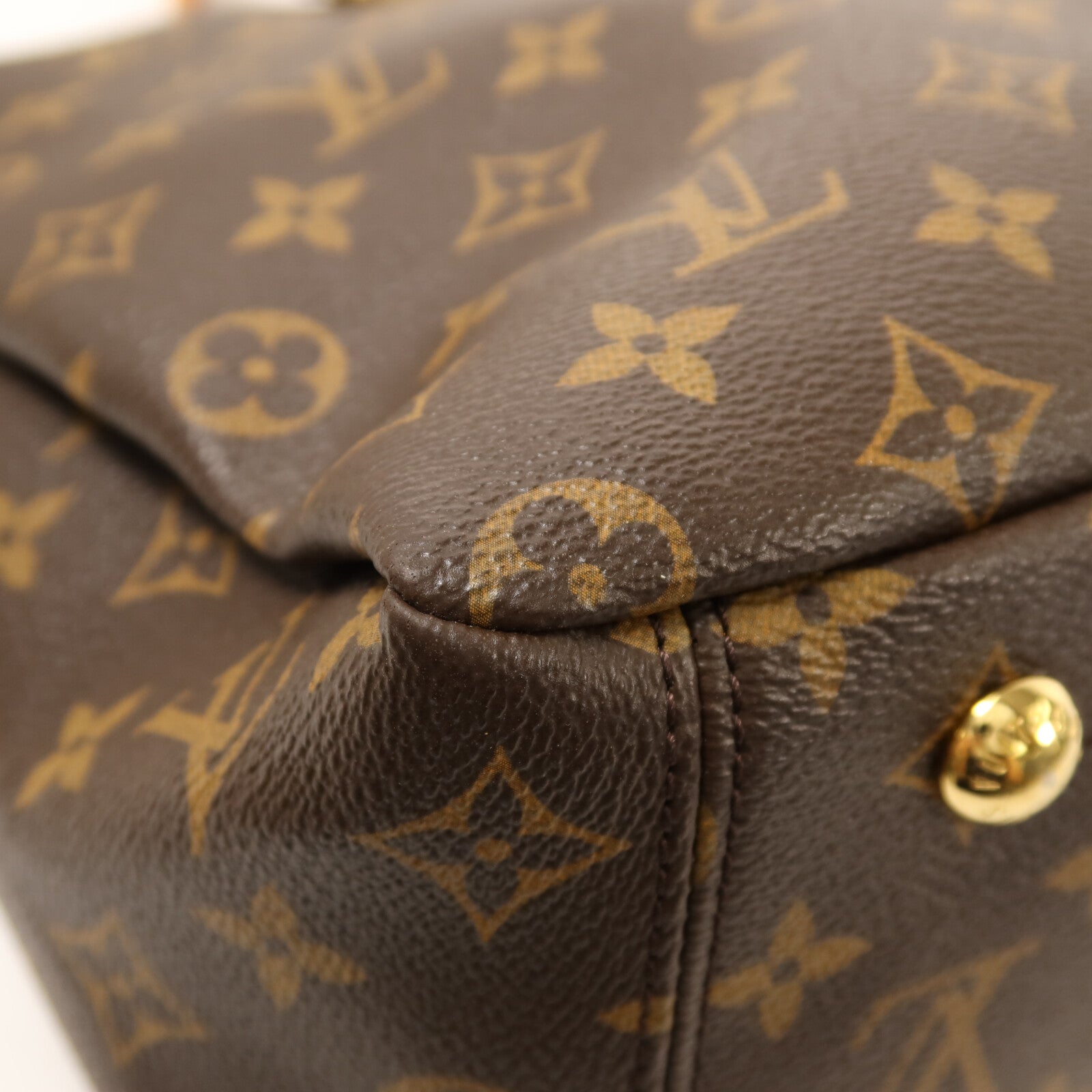 LOUIS VUITTON Monogram Pallas金扣手挽肩背兩用袋