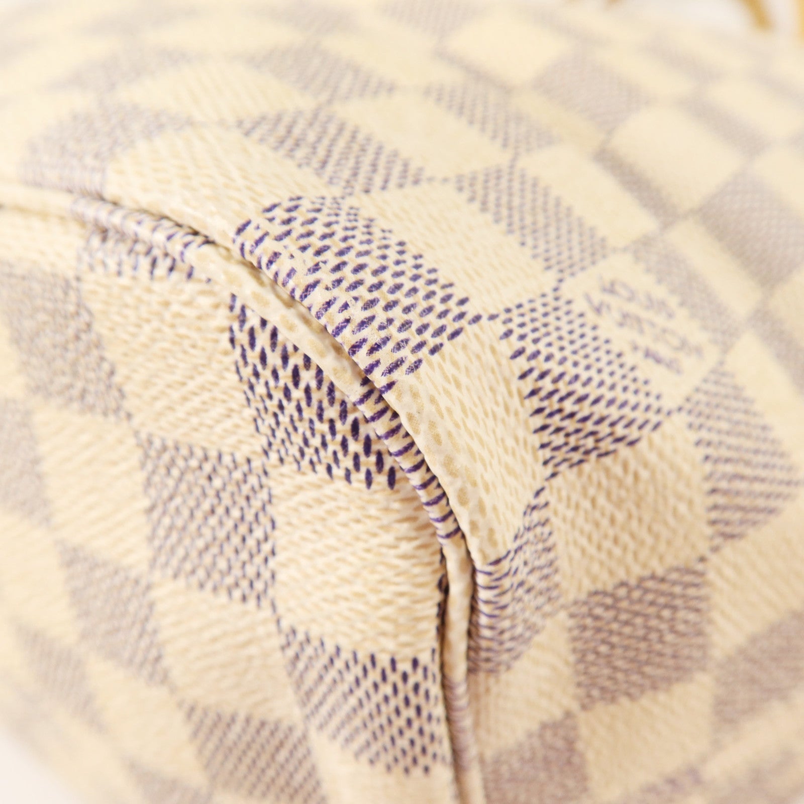 LOUIS VUITTON Damier Azur Neverfull MM金扣肩背袋