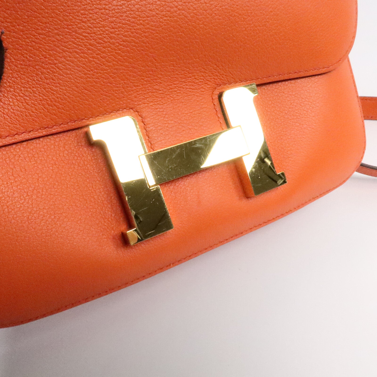 HERMES Evercolor皮革Constance 24肩背袋