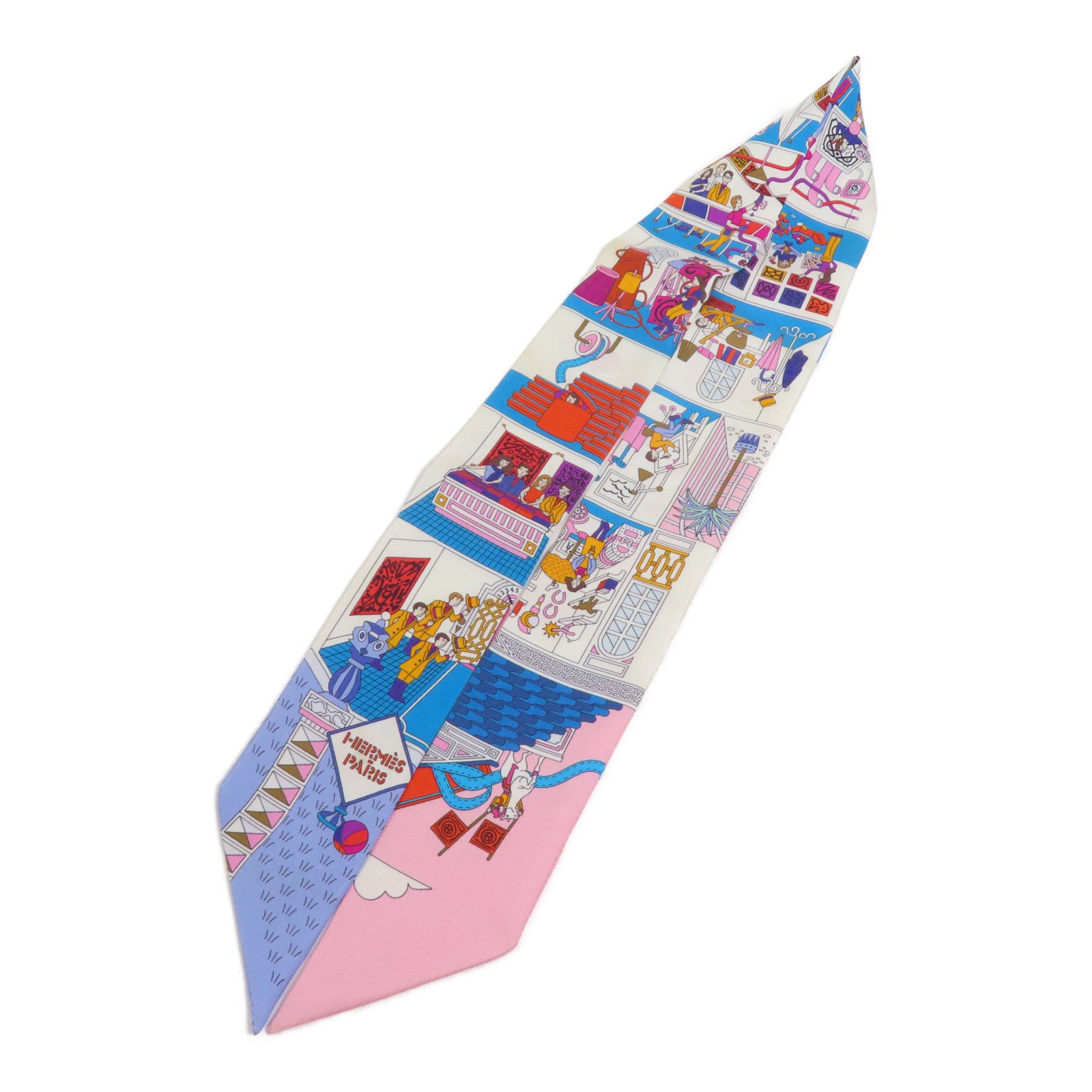 HERMES 絲質Twilly絲巾