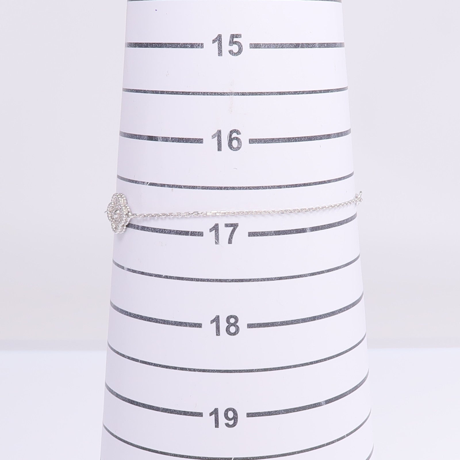 Van Cleef & Arpels 18K白金Sweet Alhambra Diamond Bracelet鑽石手鏈