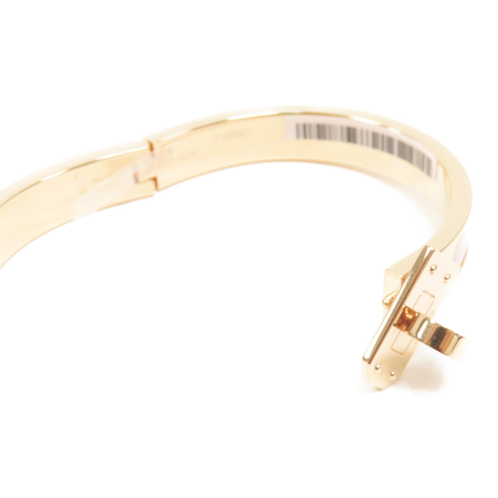 HERMES 金屬Mini Clic Kelly Bracelet手鐲Rose Sakura 櫻花粉