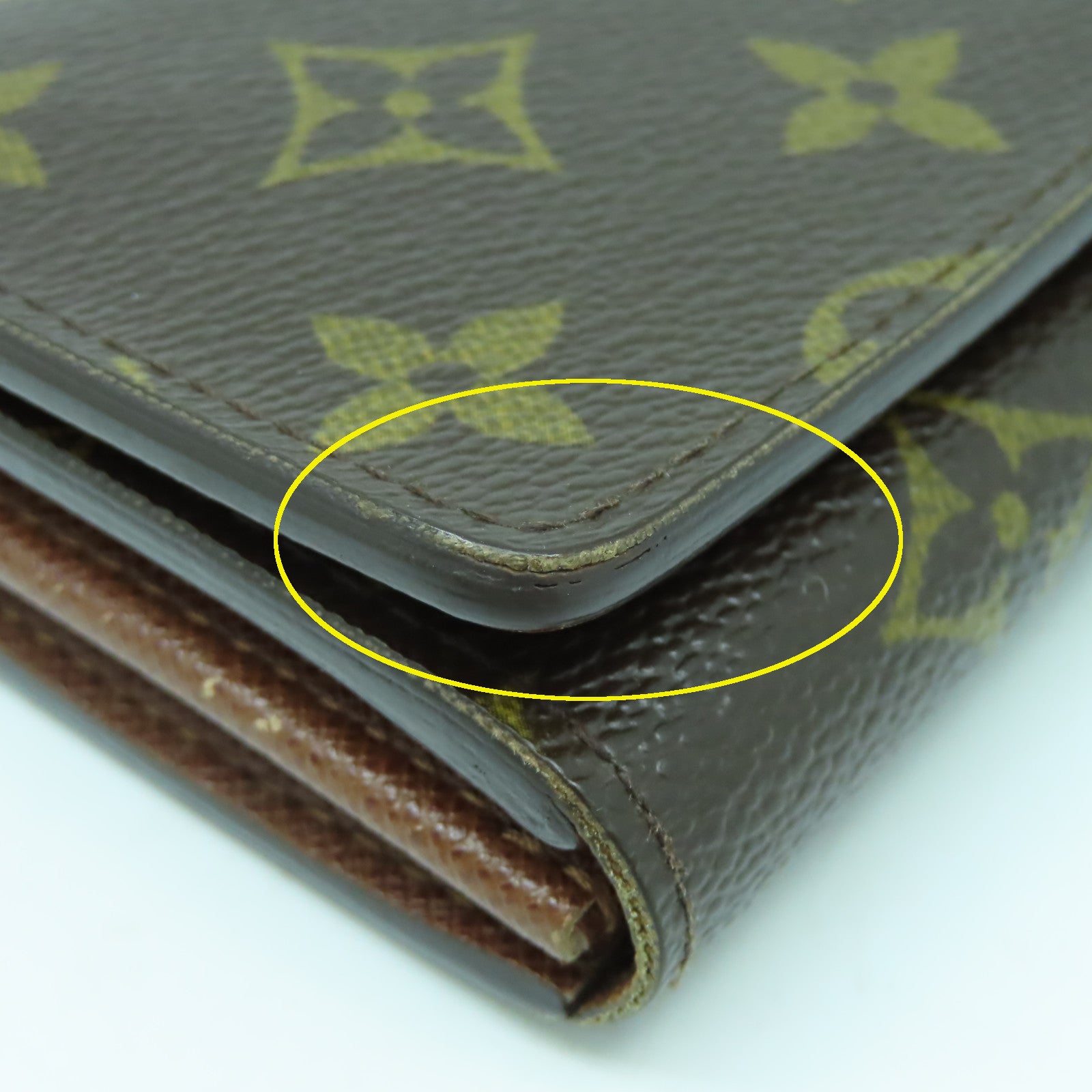 LOUIS VUITTON Monogram Wallet金扣錢包啡色
