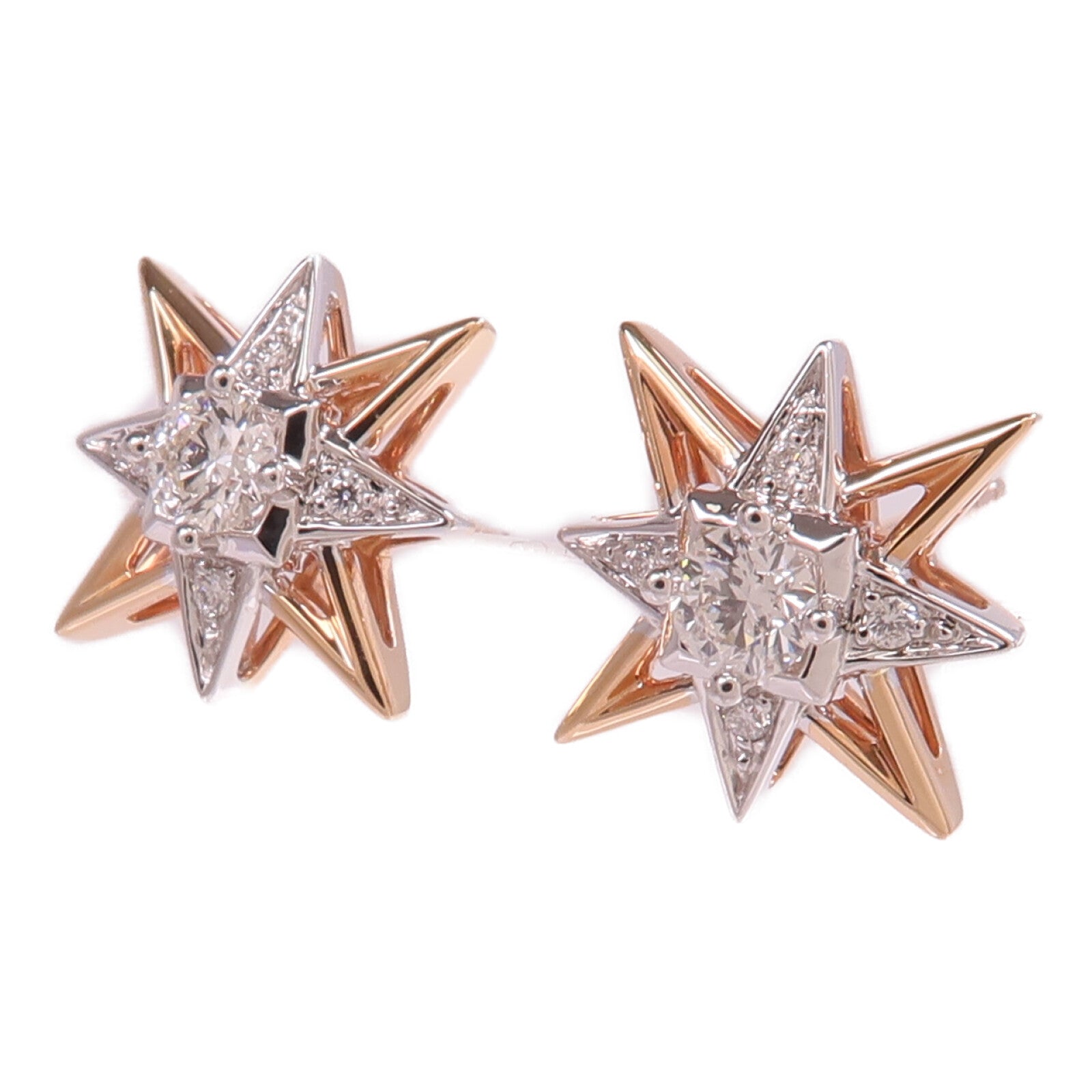 JEWELRY 18K白金/玫瑰金Diamond Earrings鑽石耳環