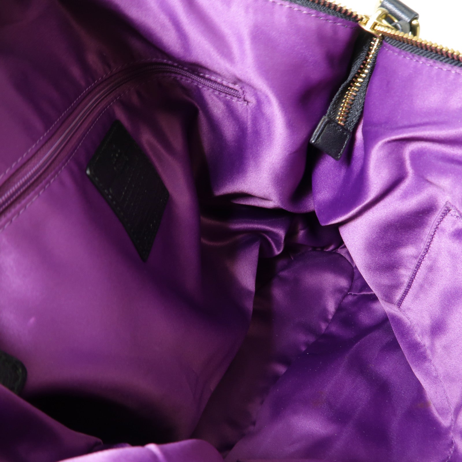 COACH 皮革2 Way Shoulder Bag金扣手挽肩背兩用袋黑色