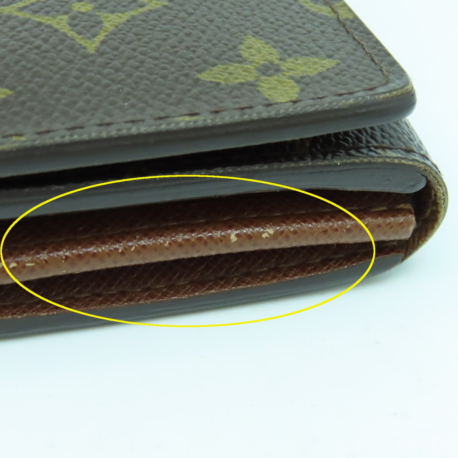 LOUIS VUITTON Monogram Wallet金扣錢包啡色