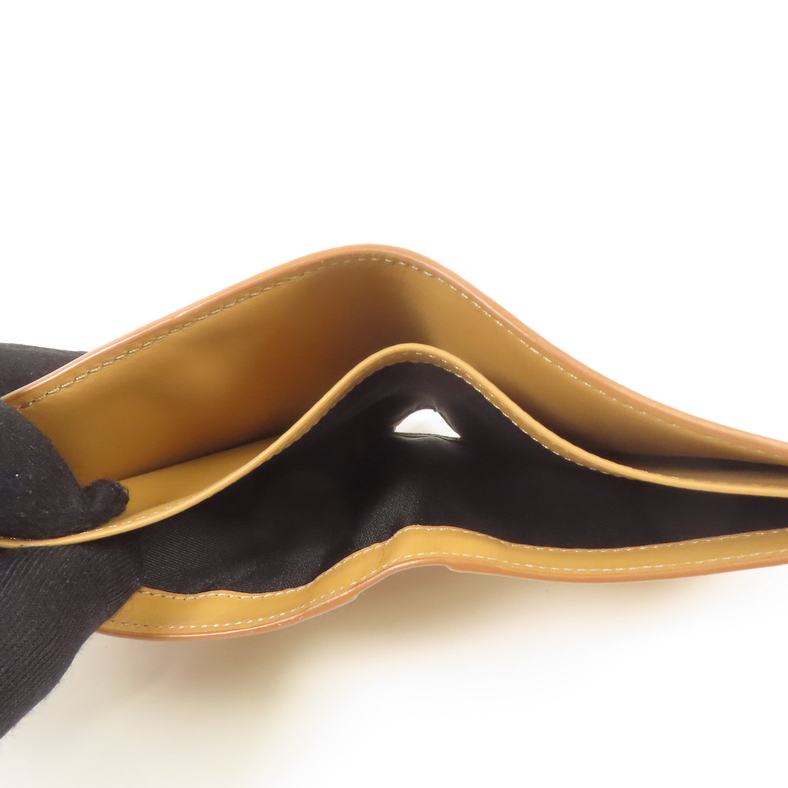 LOEWE Wallet Calfskin Leather Brown