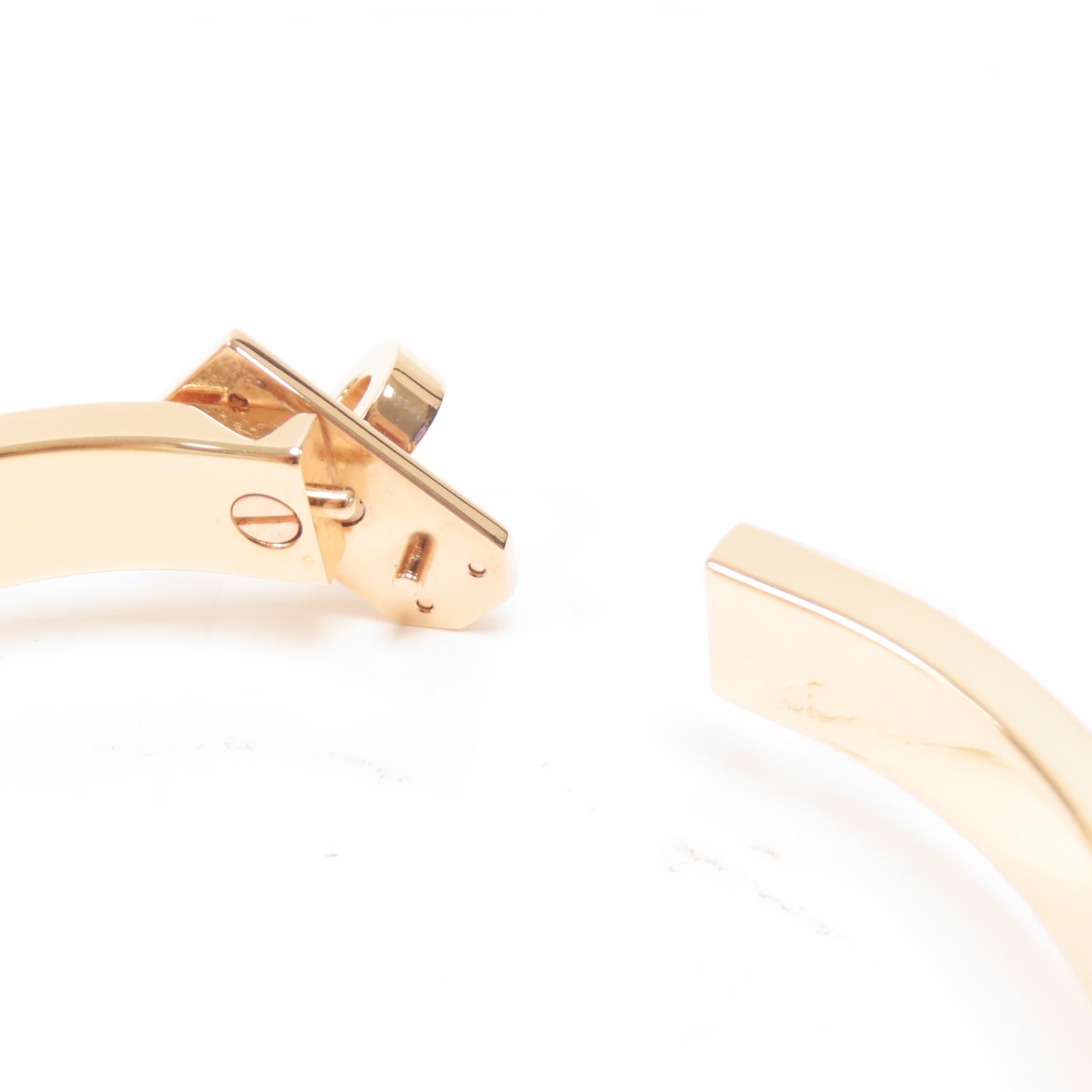 HERMES 金屬Mini Clic Kelly Bracelet手鐲Rose Sakura 櫻花粉