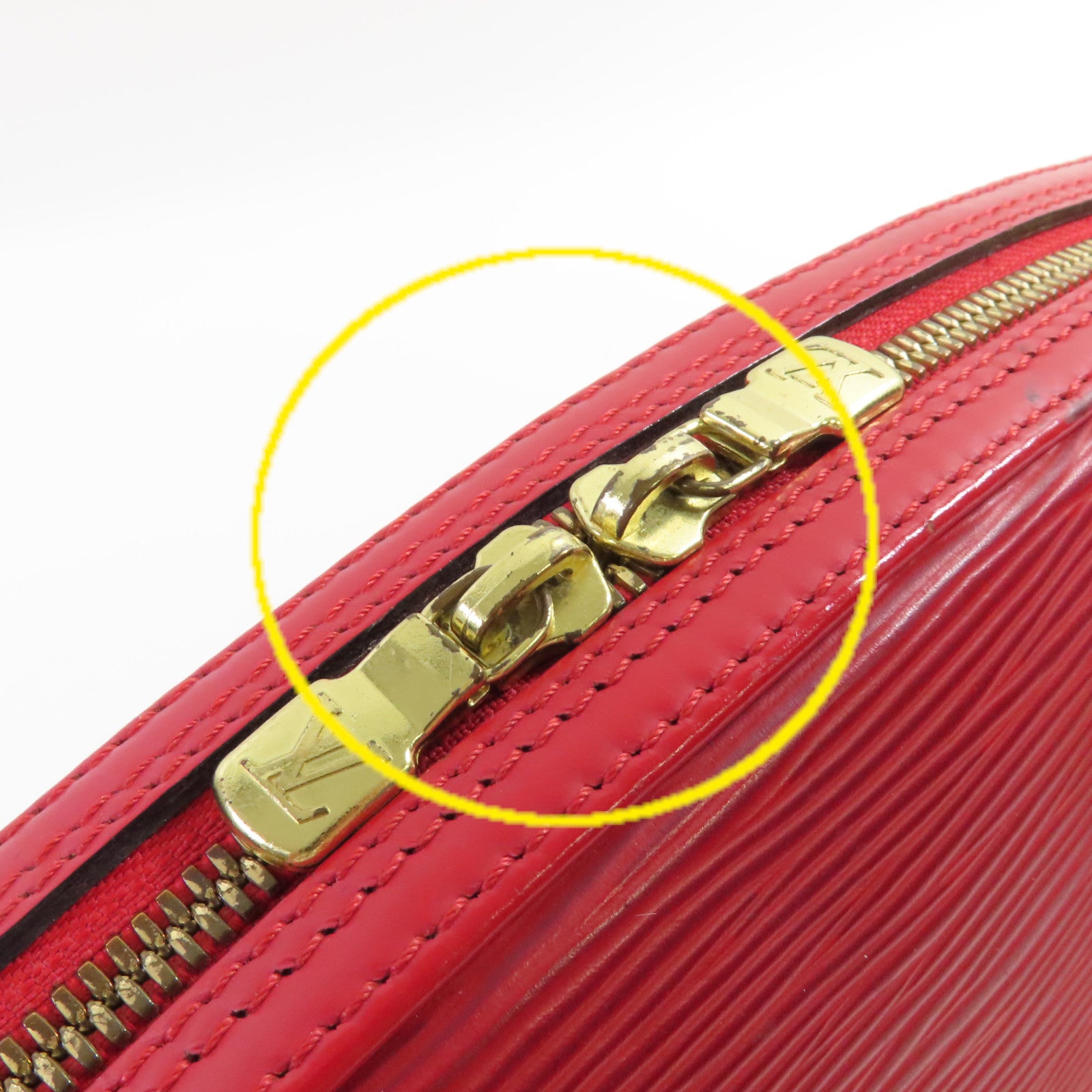 LOUIS VUITTON 【激減優惠】Epi Jasmin Handbag金扣手挽袋紅色