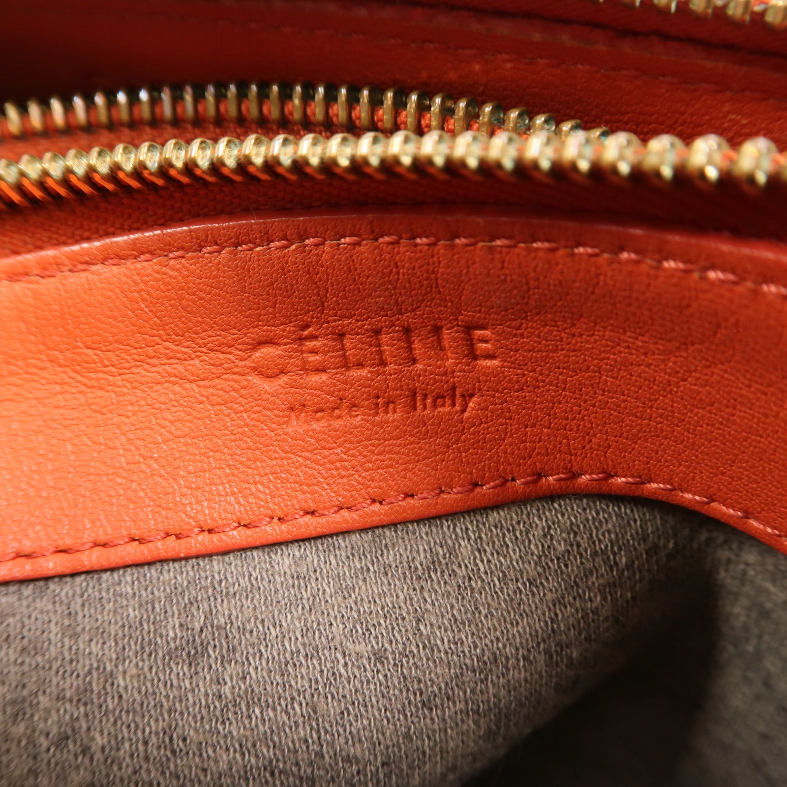 CELINE 羊皮皮革Trio Large金扣肩背袋