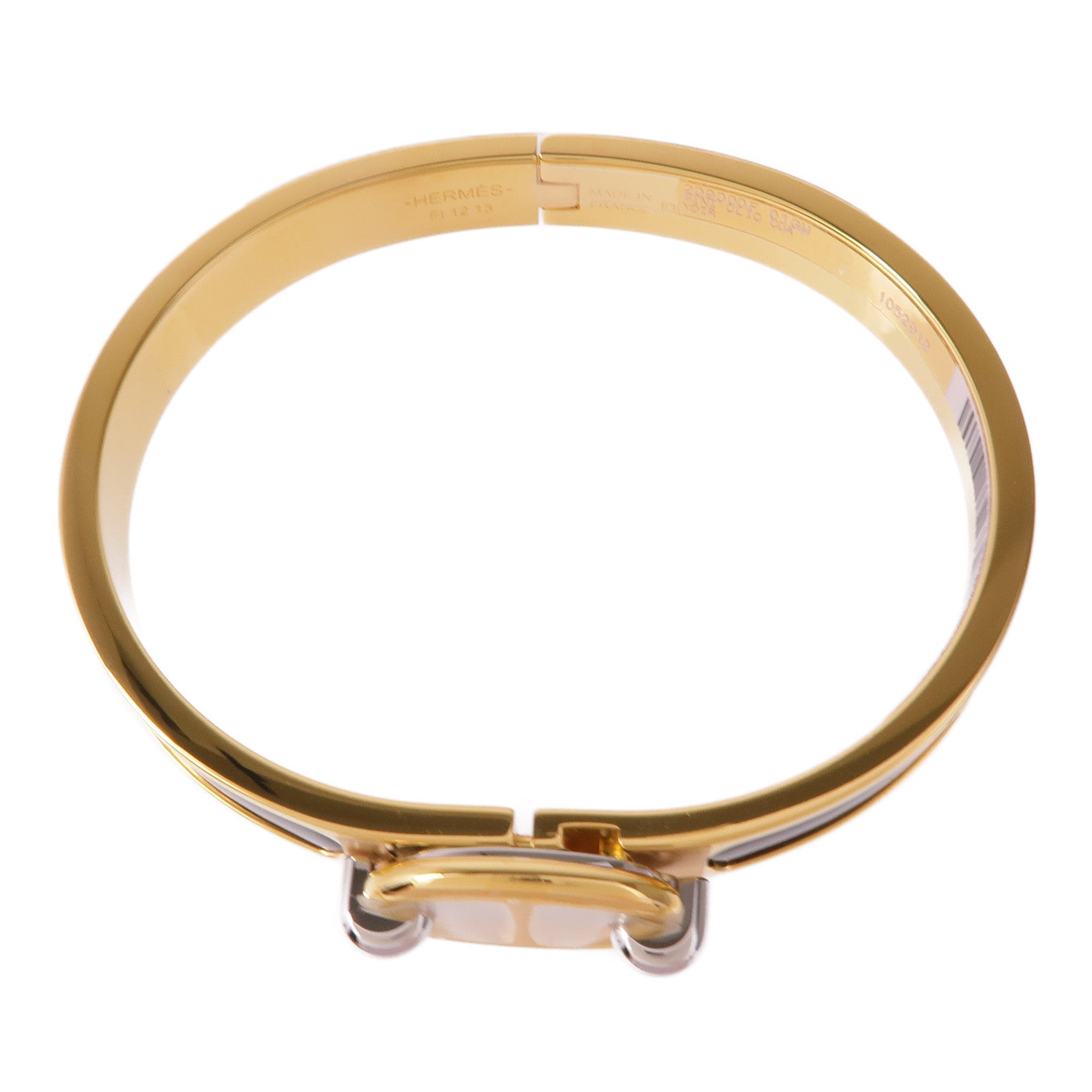 HERMES 金屬Mini Clic Chaine D'Ancre Bracelet手鐲Noir