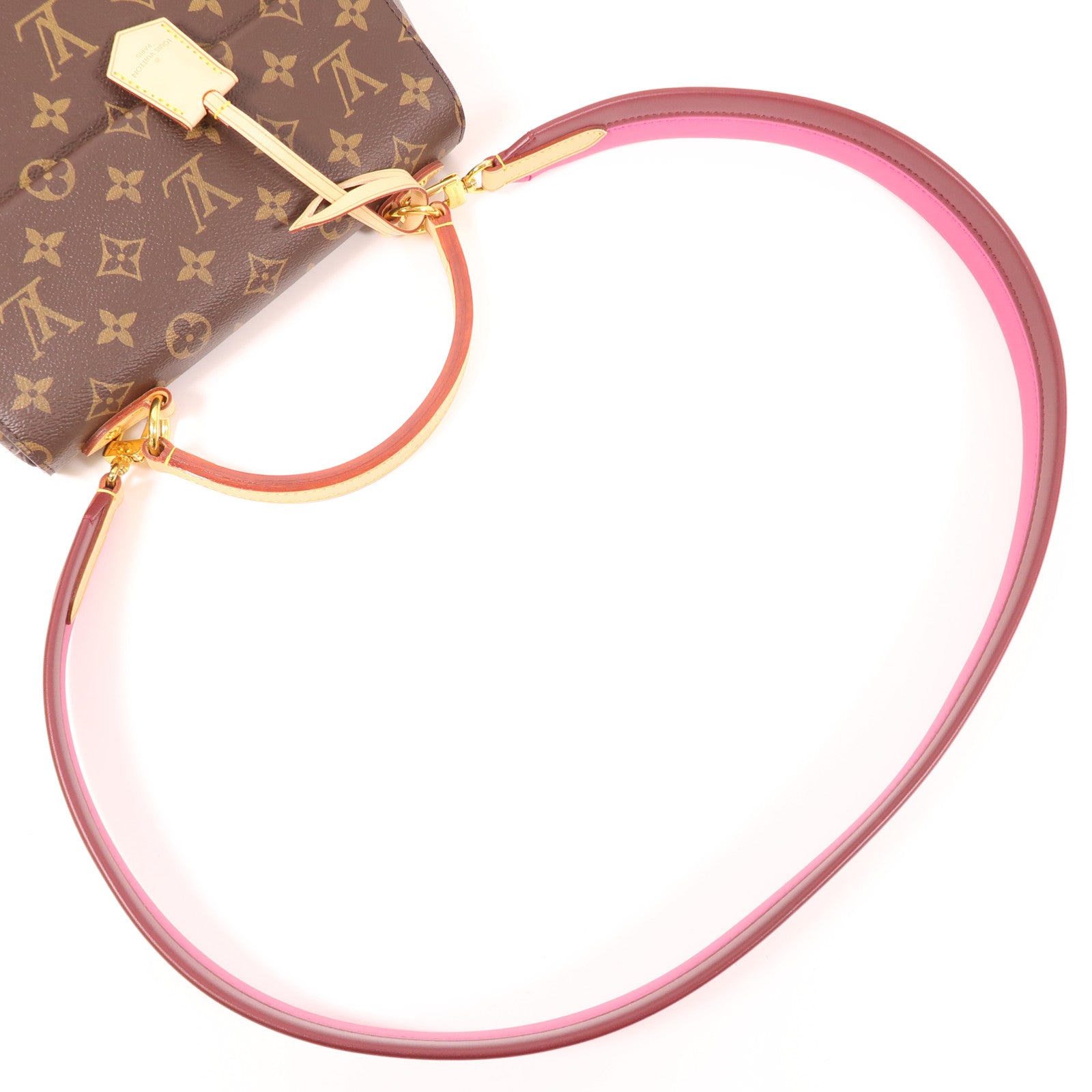 LOUIS VUITTON Monogram Cluny BB金扣手挽肩背兩用袋