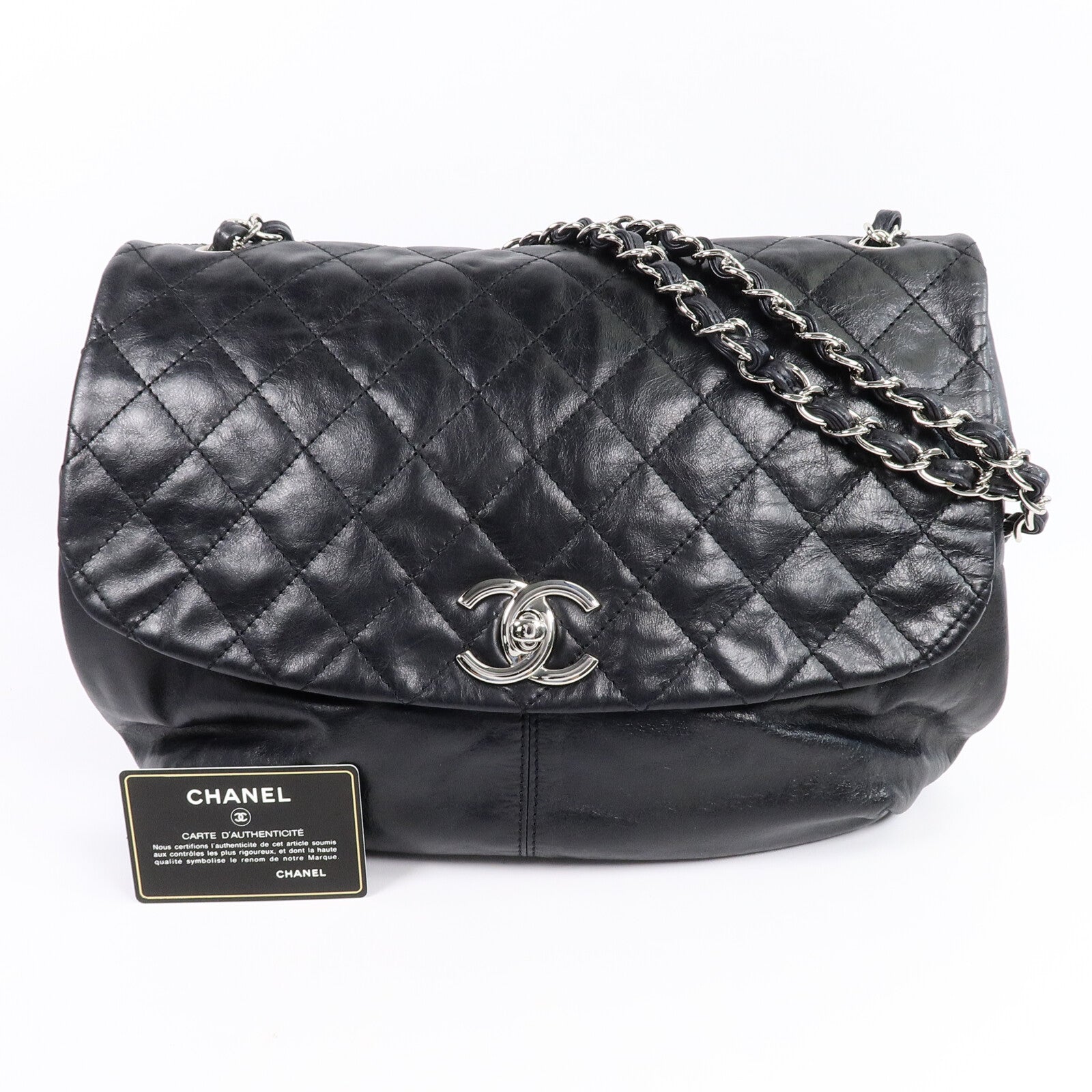 CHANEL 牛皮皮革Chain Shoulder Bag鏈帶肩背袋