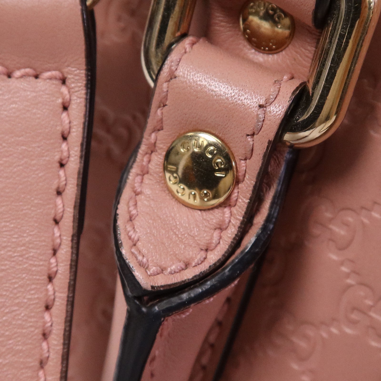 GUCCI 牛皮皮革2 Way Shoulder Bag金扣手挽肩背兩用袋