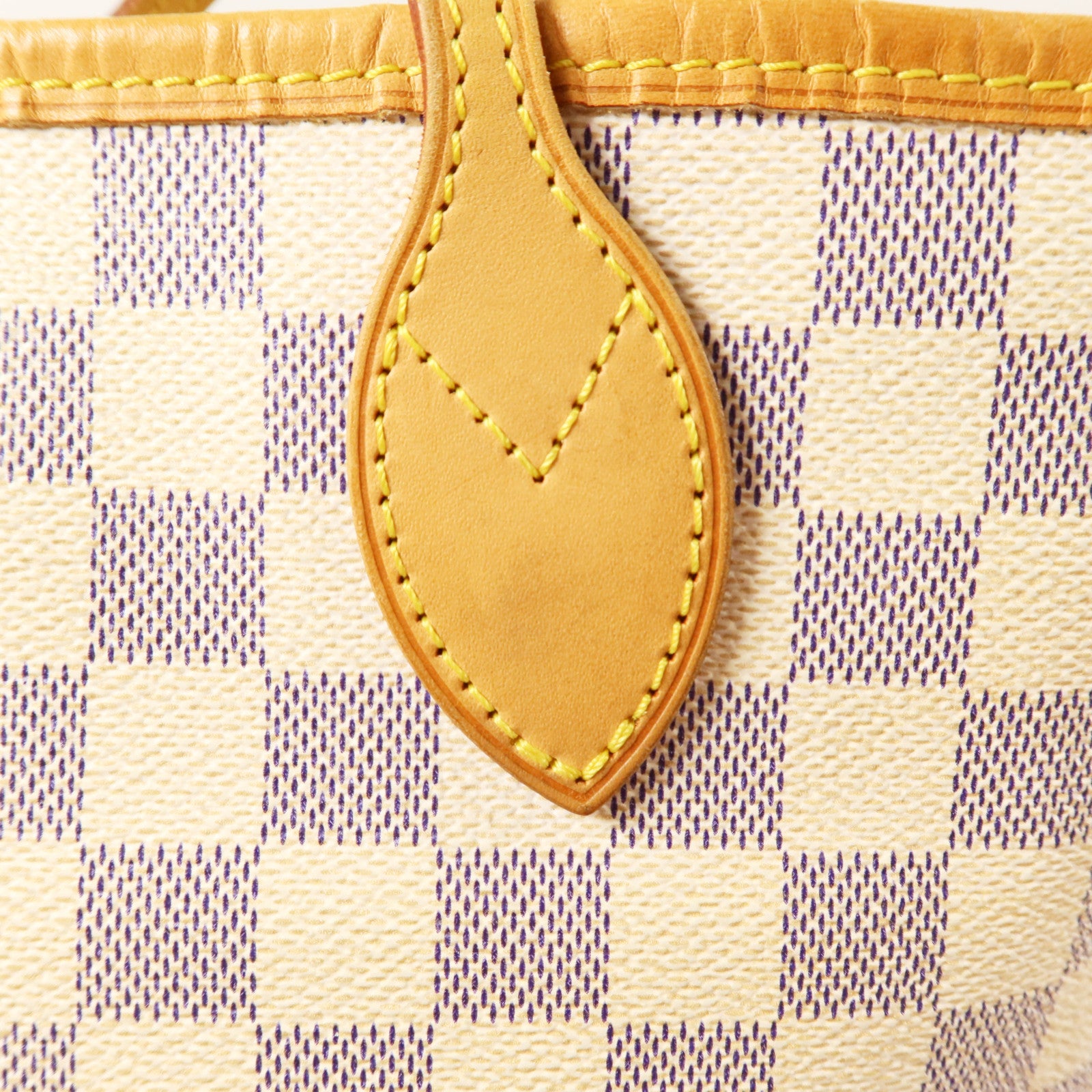 LOUIS VUITTON Damier Azur Neverfull MM金扣肩背袋